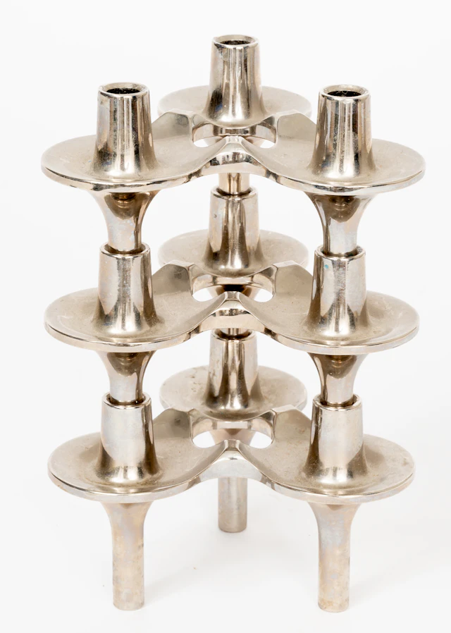 Lot 366: MODULAR CANDLEHOLDER, MODEL "ORION"