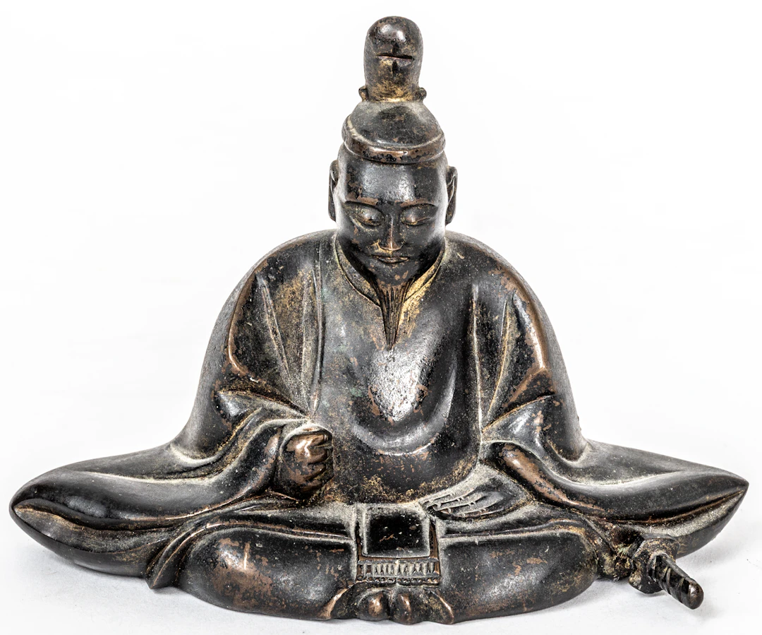 Lot 43: SEATED JAPANESE FIGURE