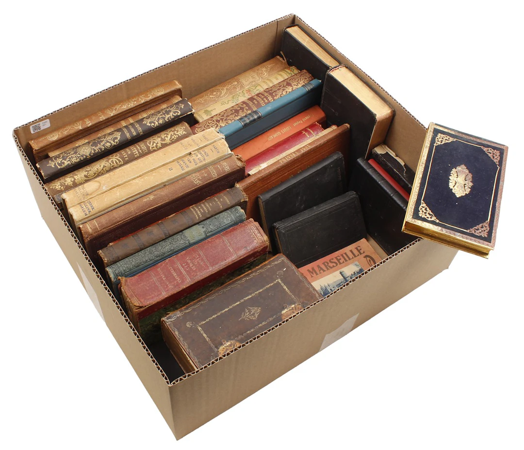 Doos diverse boeken 19e en begin 20e eeuw
