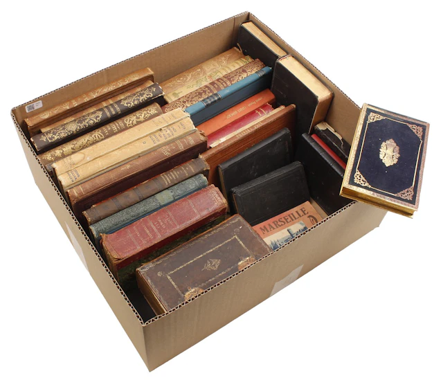 Doos diverse boeken 19e en begin 20e eeuw