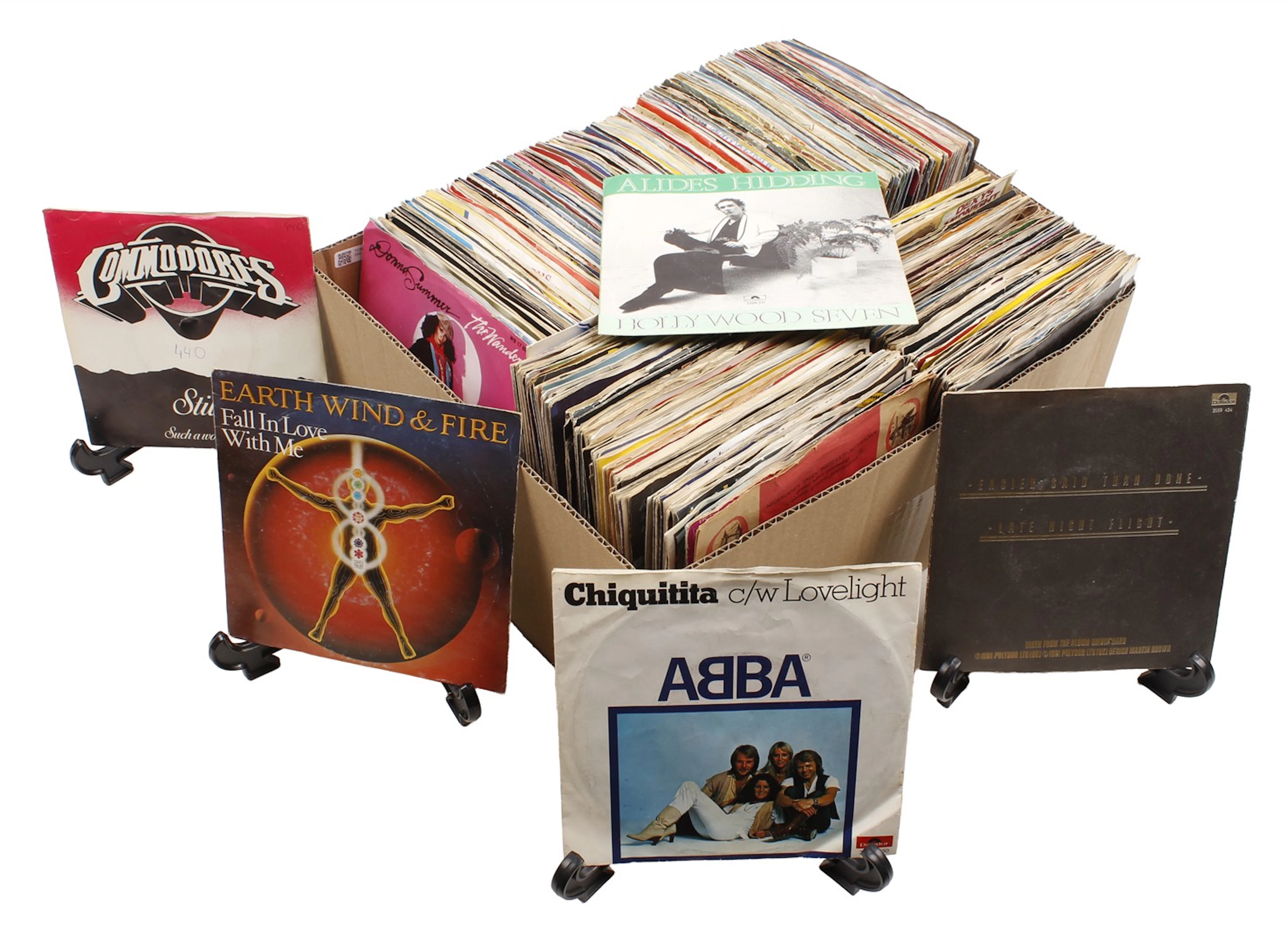 Doos diverse singles waaronder Earth Winf & Fire