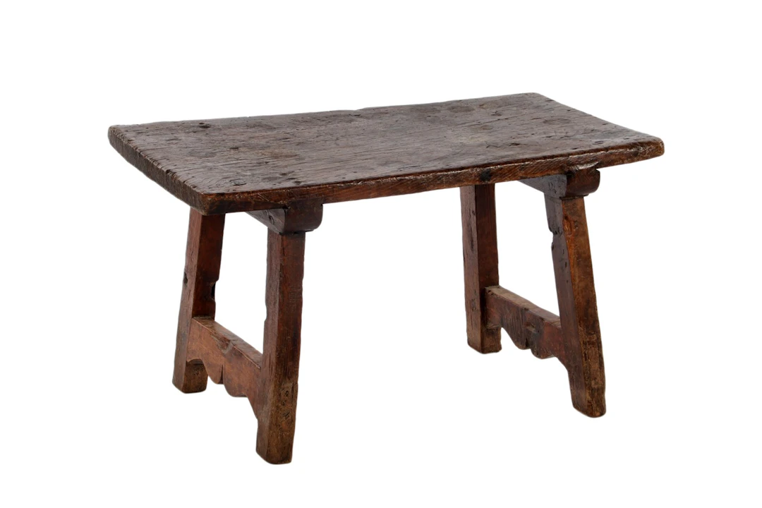 Salontafel met kastanjehouten blad