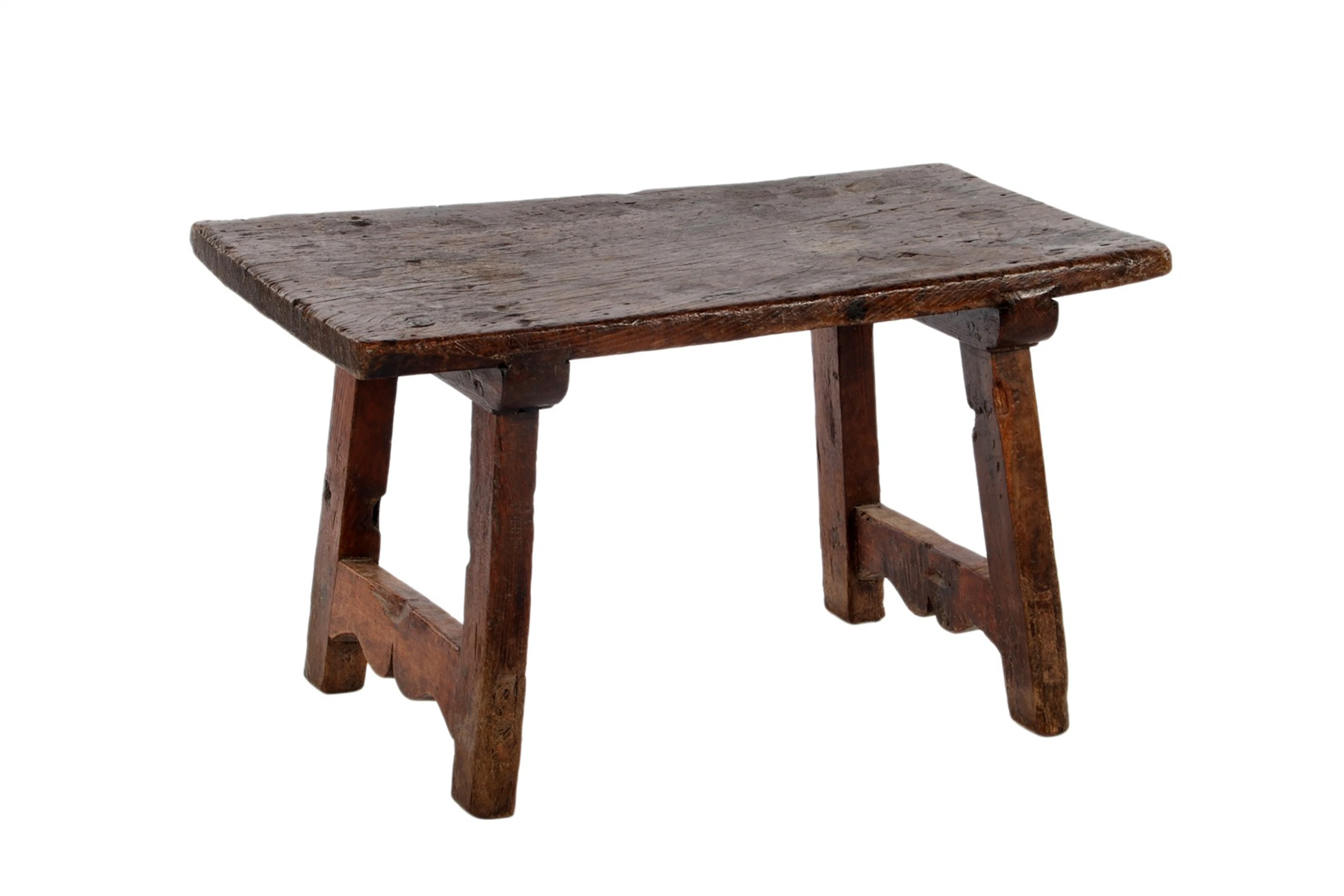 Salontafel met kastanjehouten blad