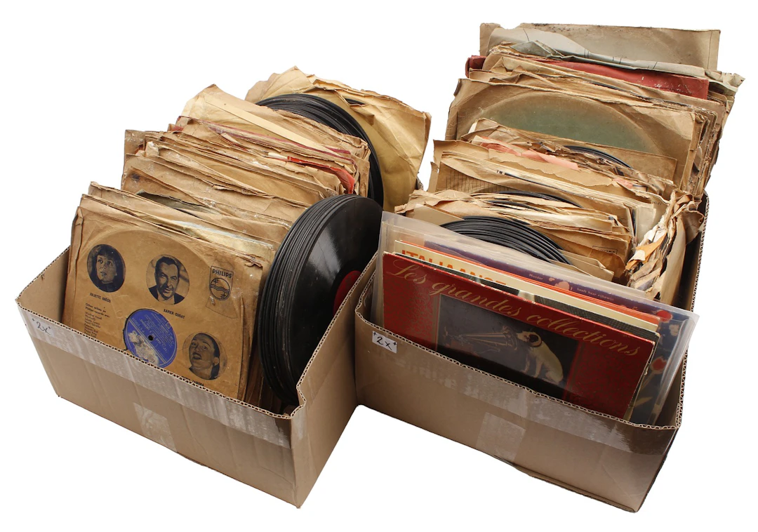 2 dozen bakkelieten LP's