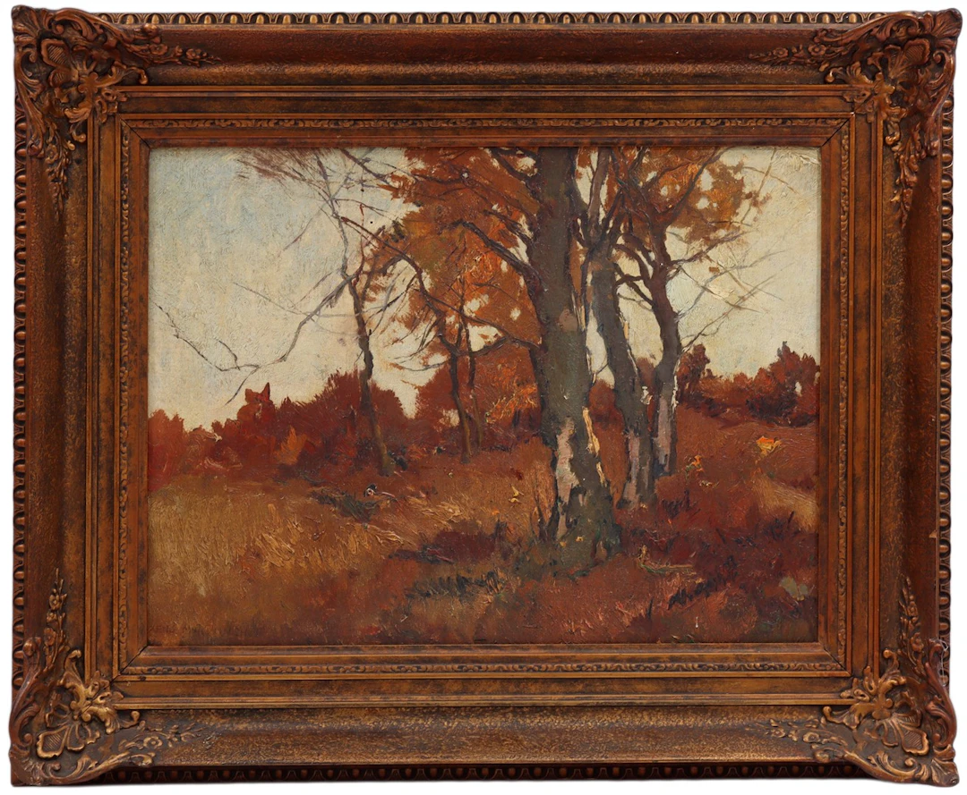 Herfstlandschap met beuken