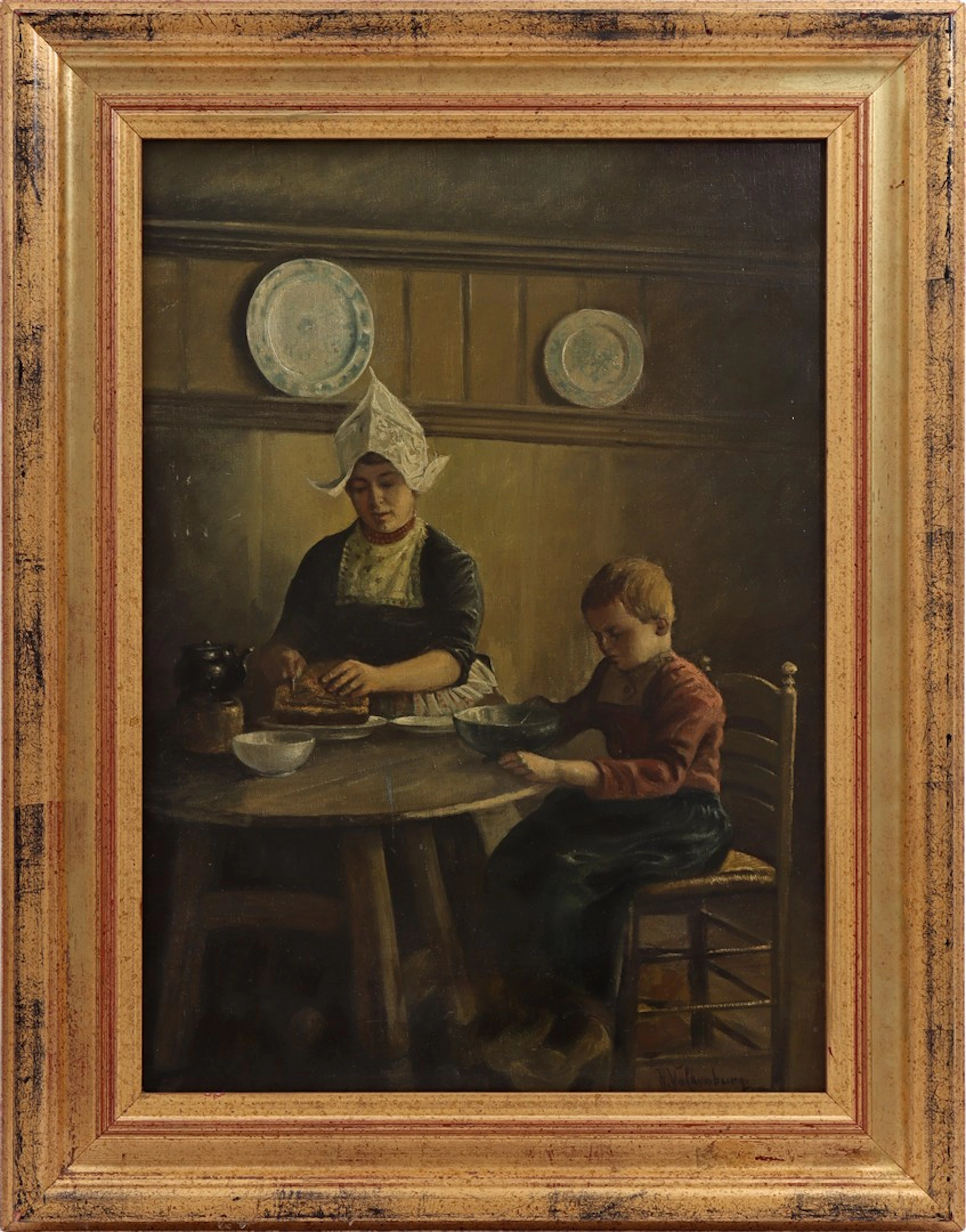 Gesigneerd H Valkenburg