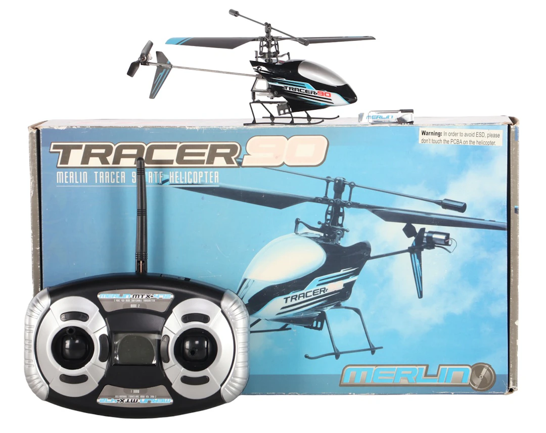 RC bestuurd model van een helikopter
