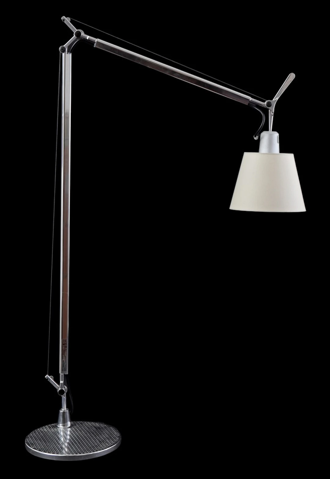 Metalen en aluminium verstelbare vloerlamp