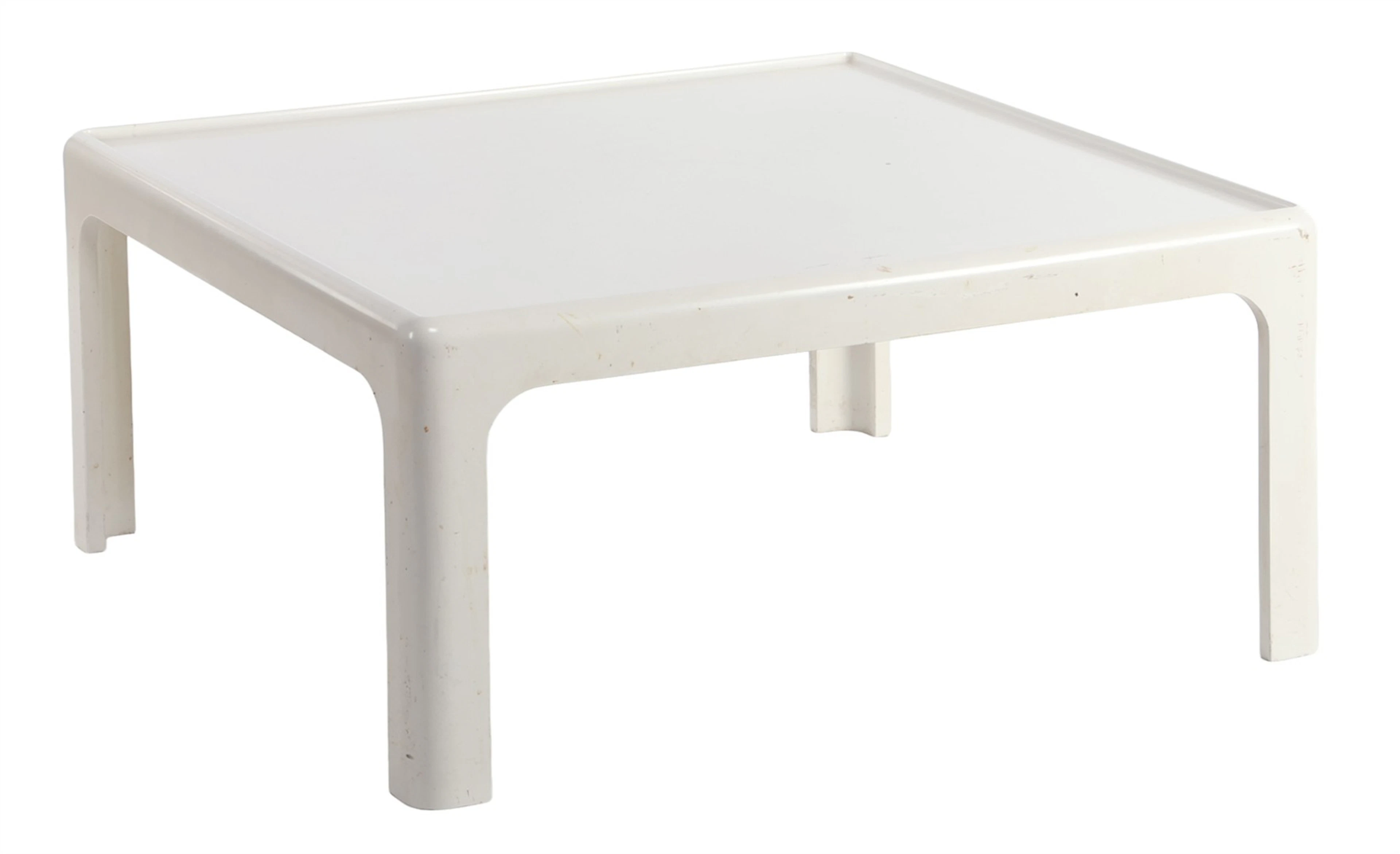Space Age witte kunststof salontafel