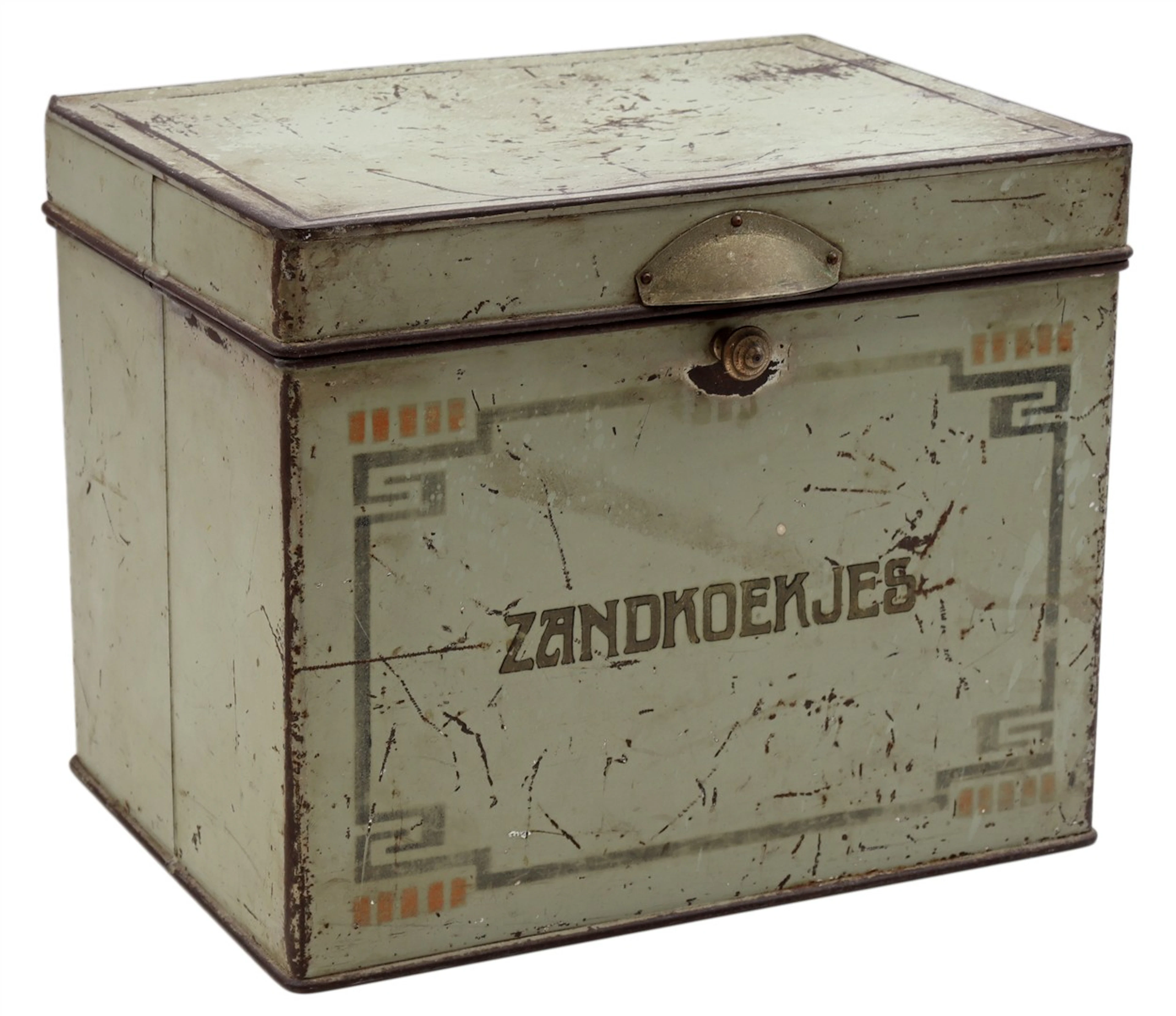 Oud reclameblik van Zandkoekjes