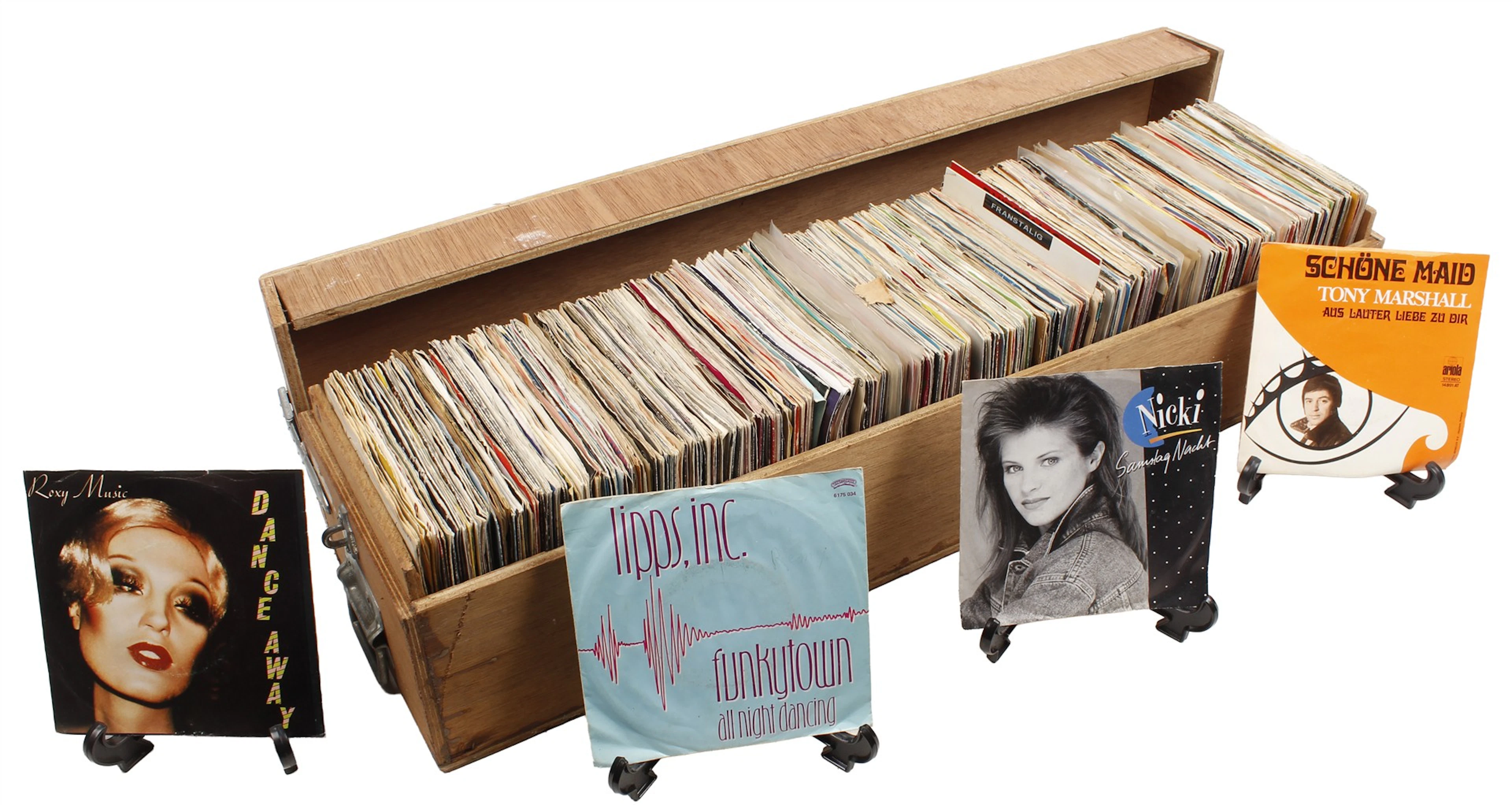 Kist met diverse singles