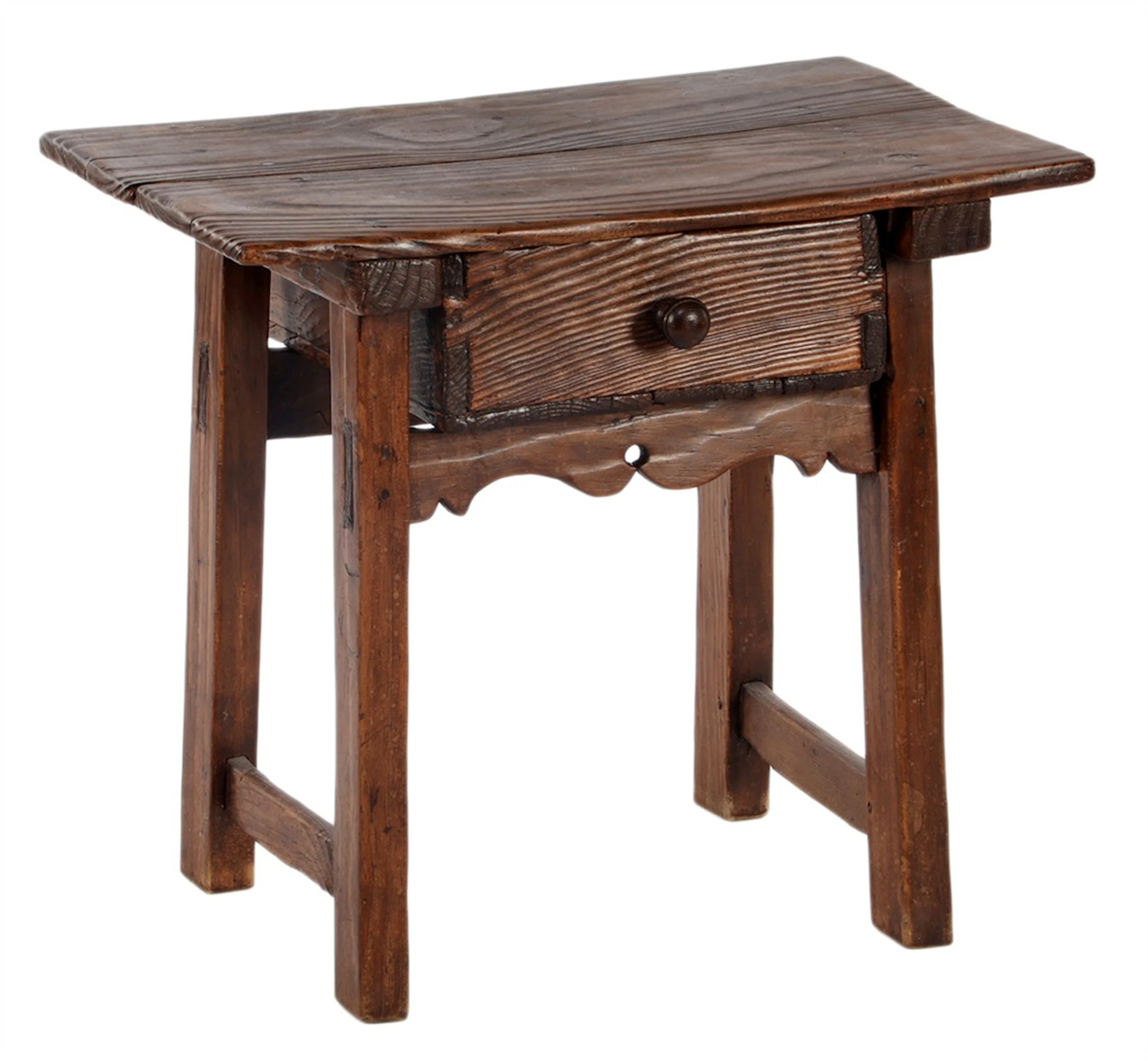 1-laads iepenhouten bijzettafel