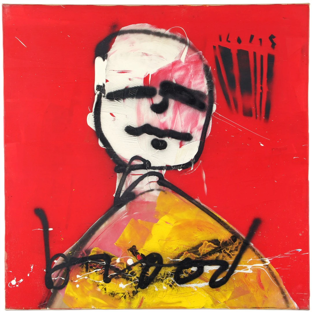 Moderne compositie met figuur