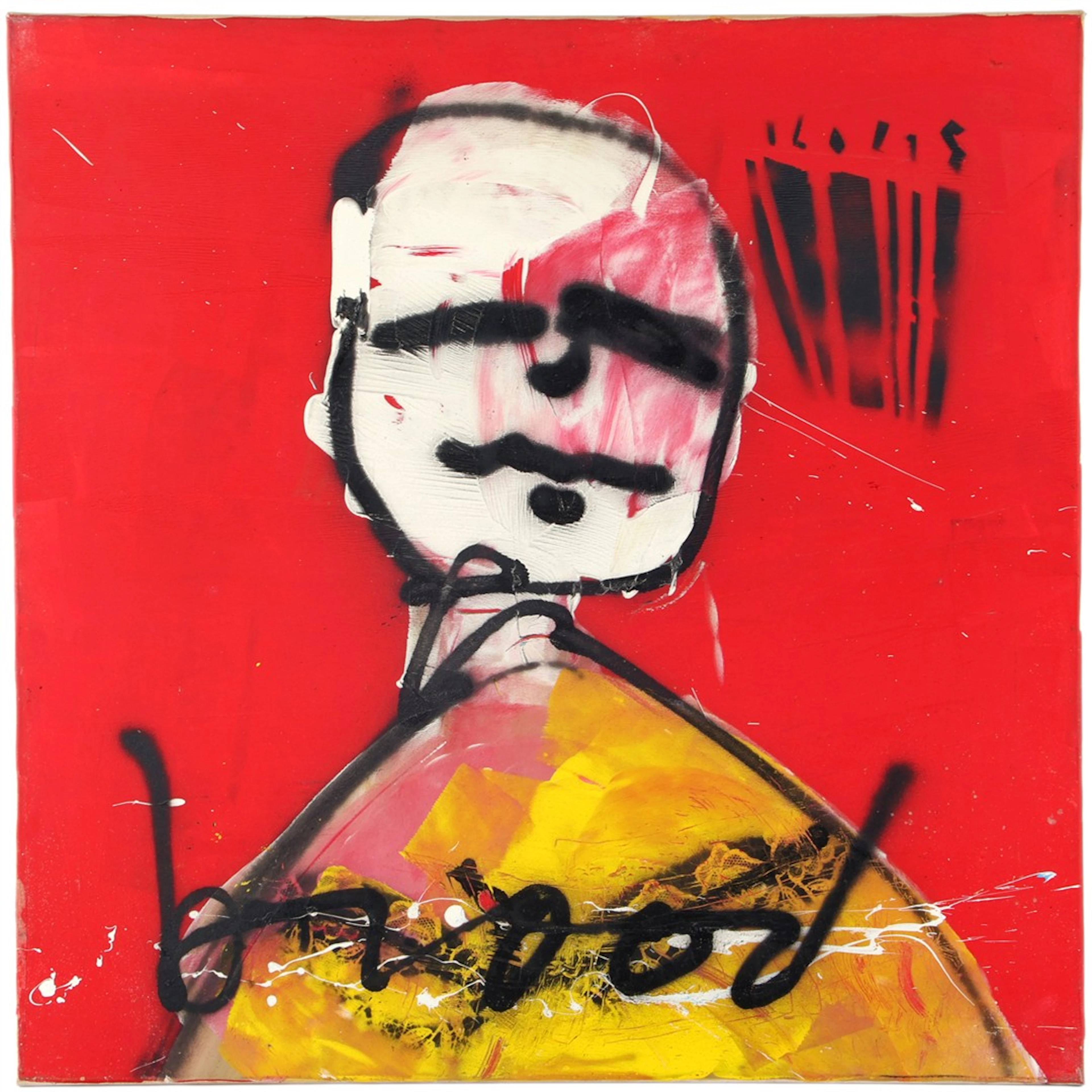 Moderne compositie met figuur