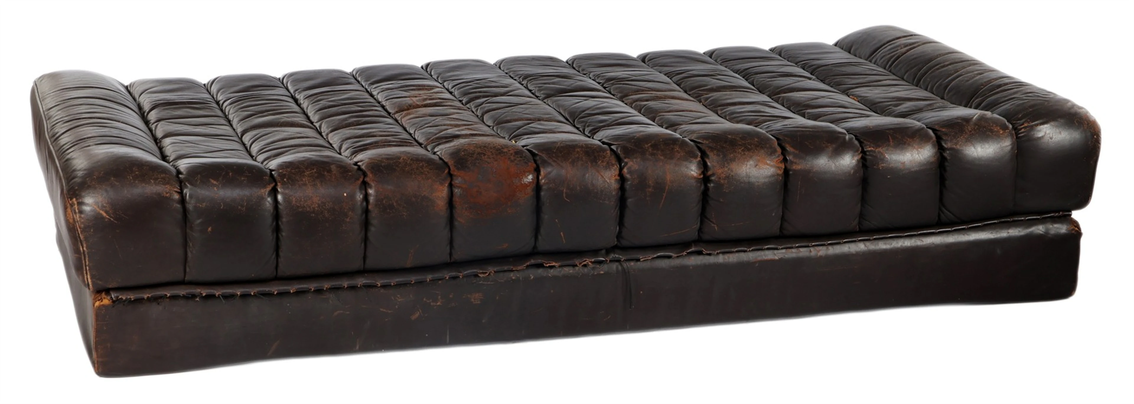 Bruin lederen sofa/daybed