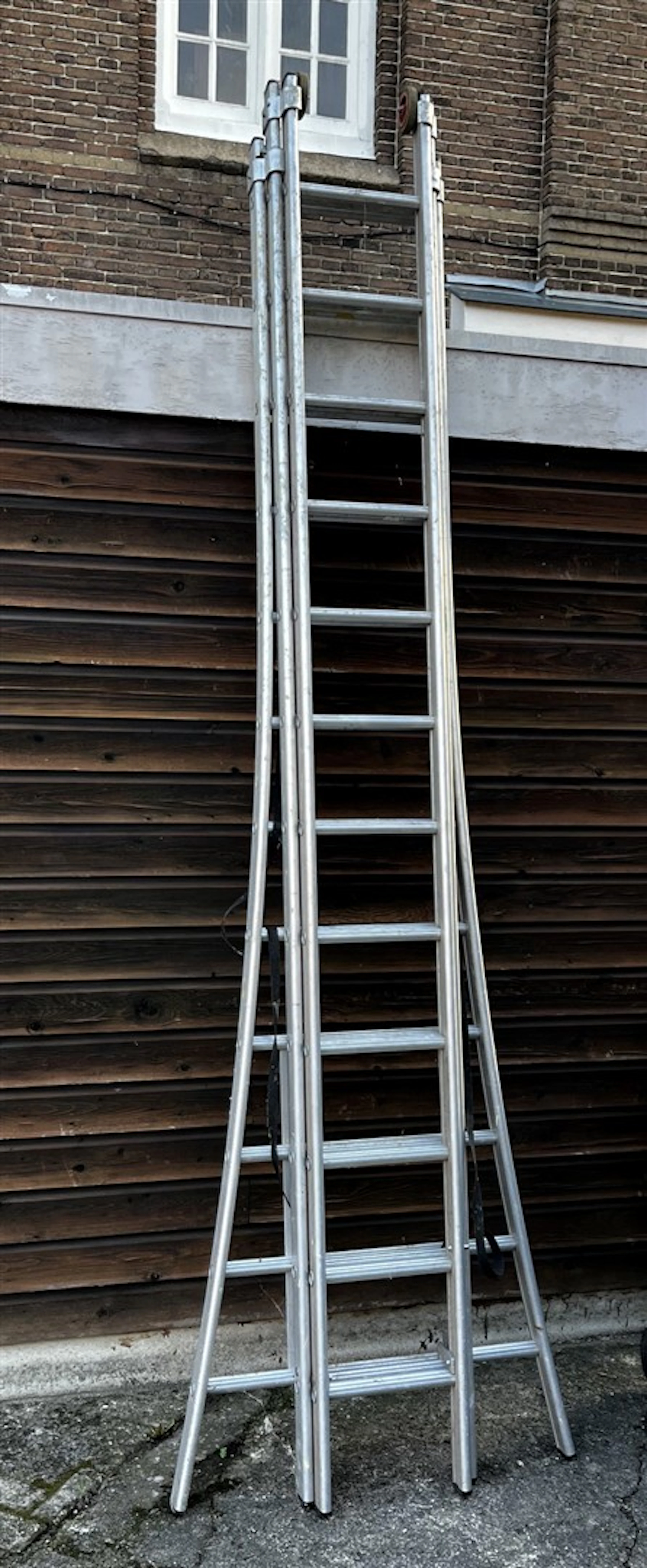3-delige aluminium ladder met 33 treden