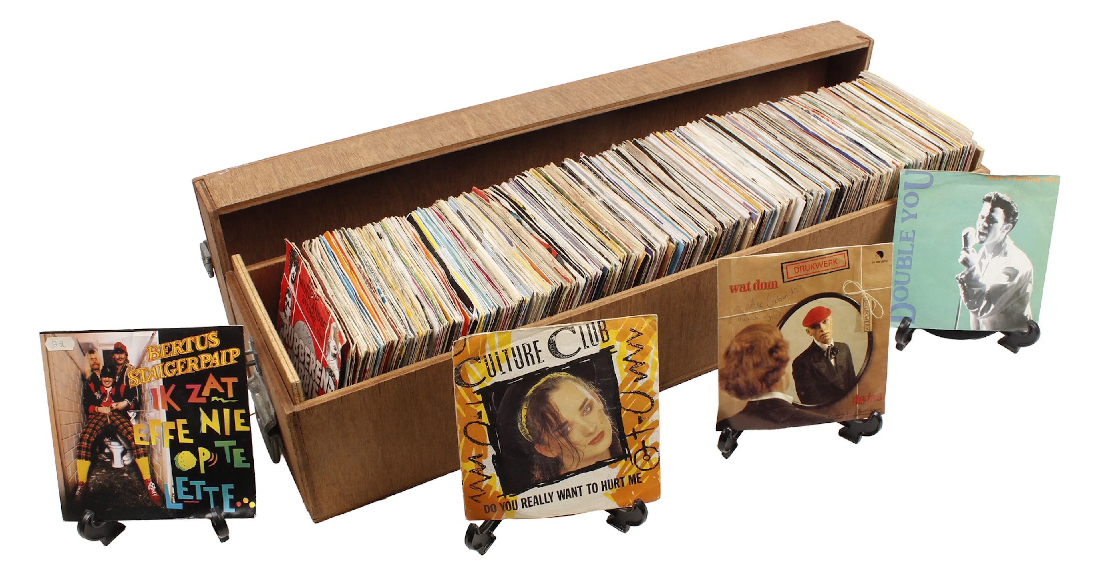 Kist met diverse singles