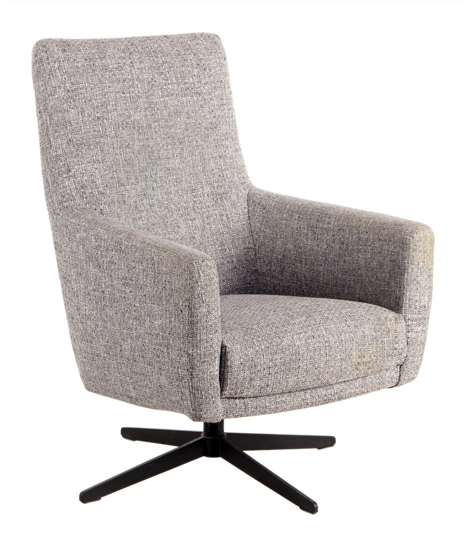 Relax draaifauteuil met gemeleerde stoffering