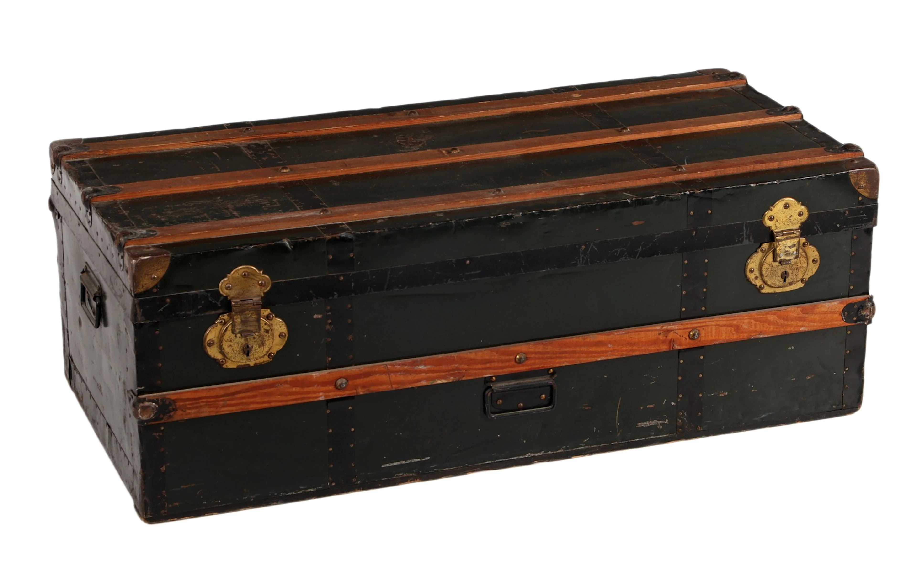 Groen metalen trunk