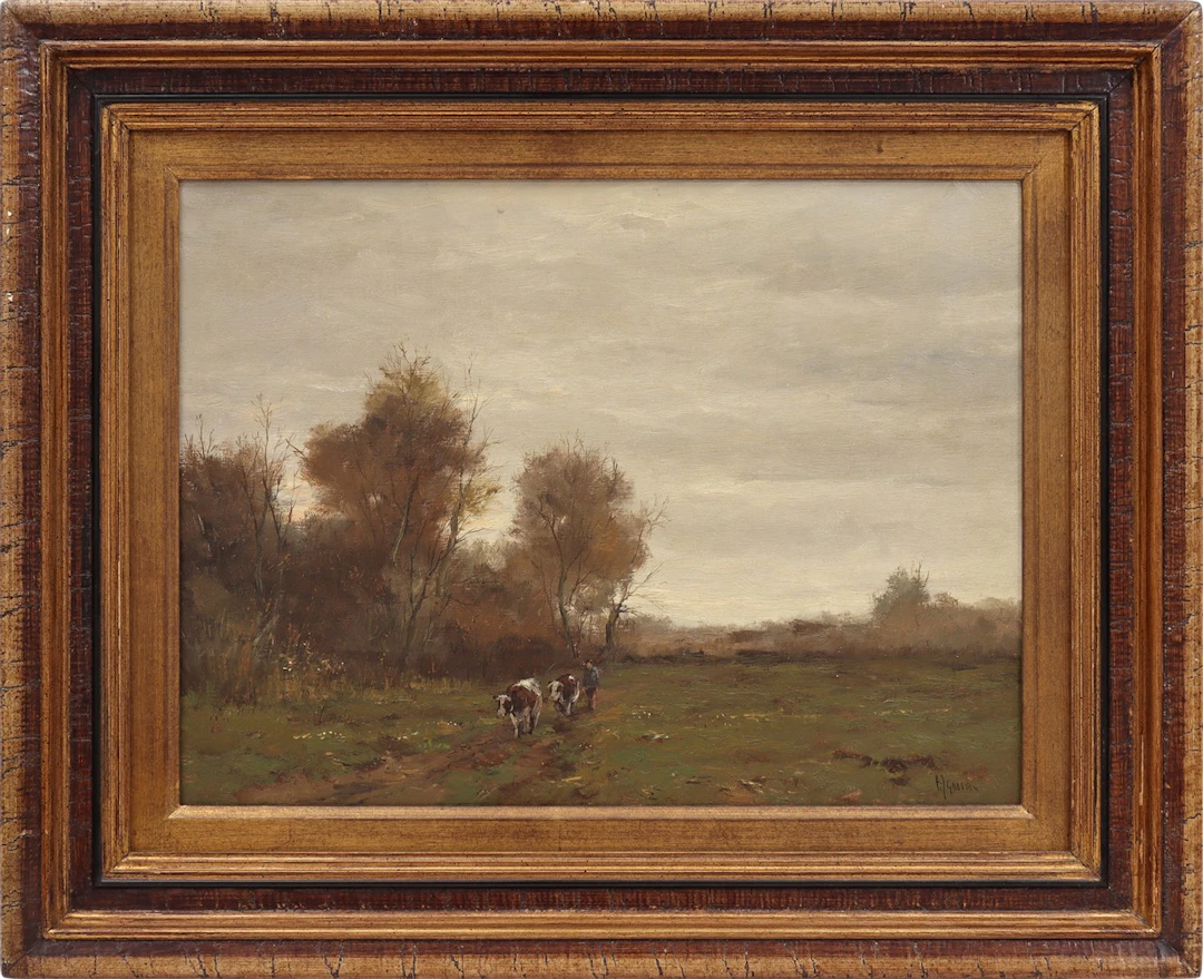 Landschap met koeien