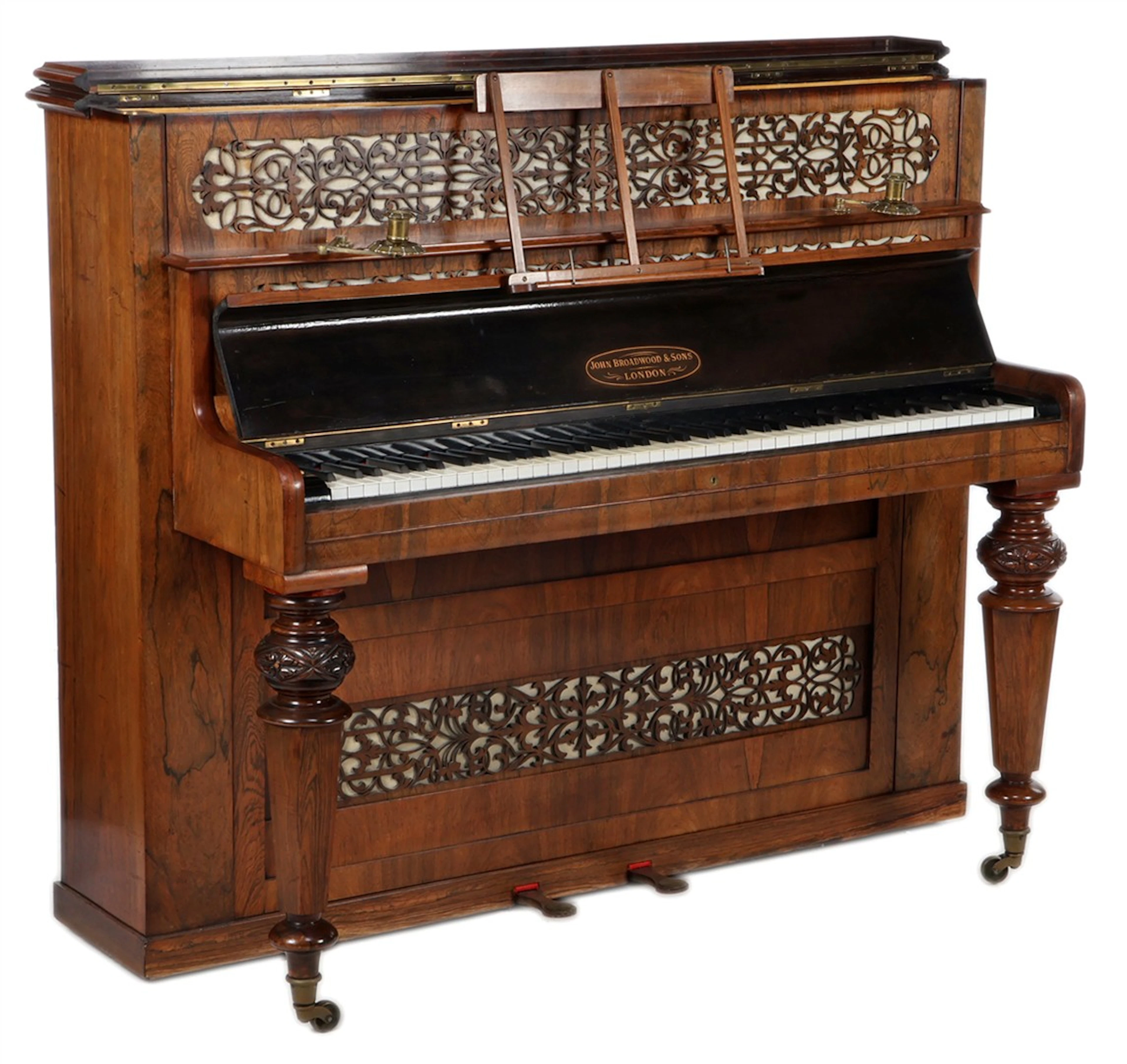 Piano in een palissanderfineer kast