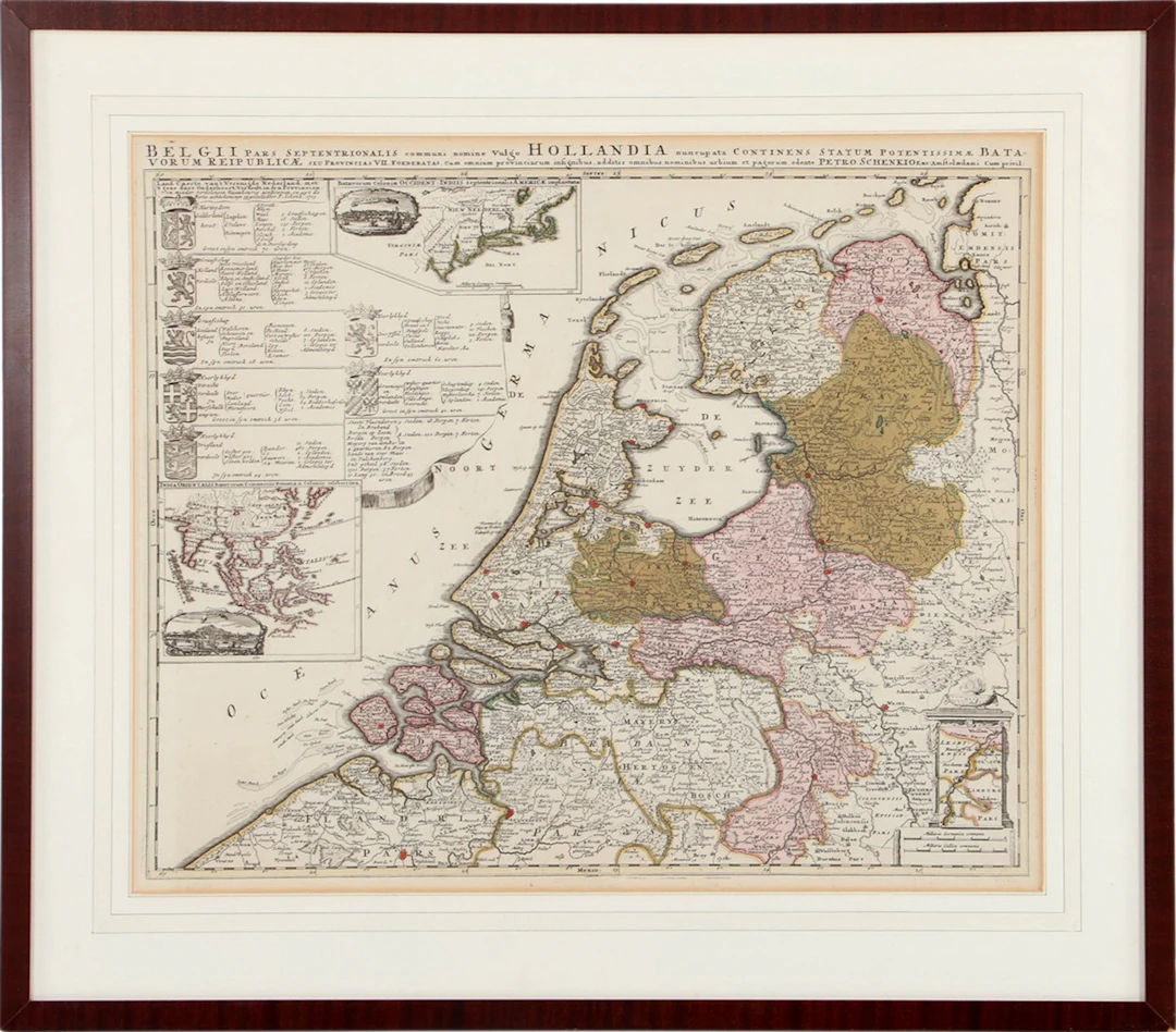 Topografische kaart Hollandia