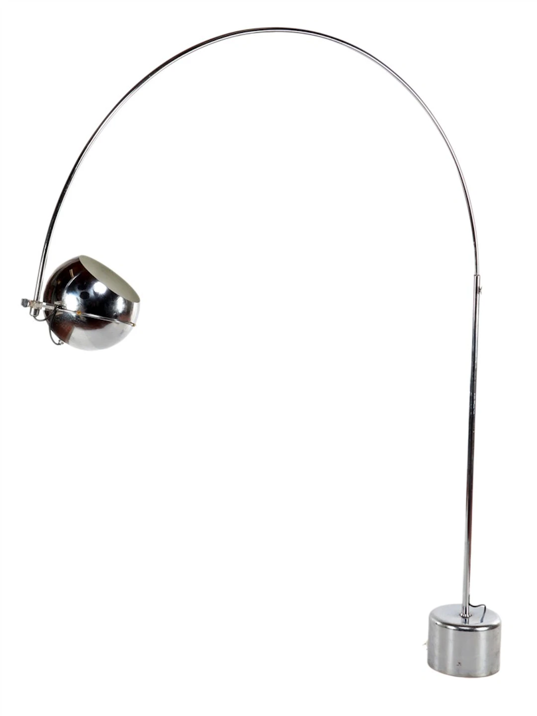Verchroomd metalen booglamp