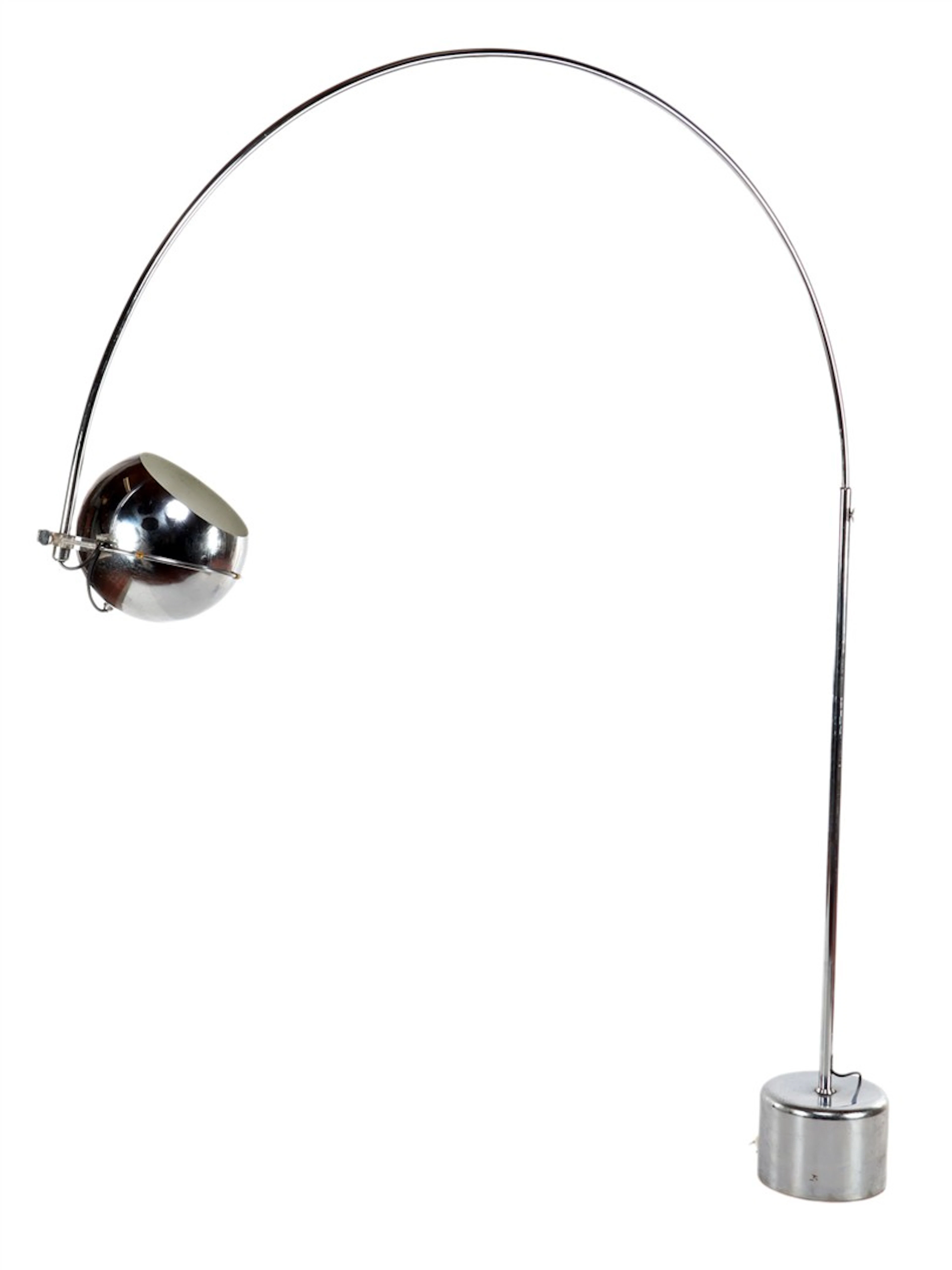 Verchroomd metalen booglamp
