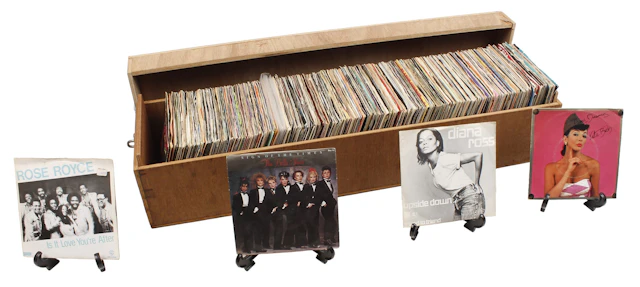 Kist met diverse singles
