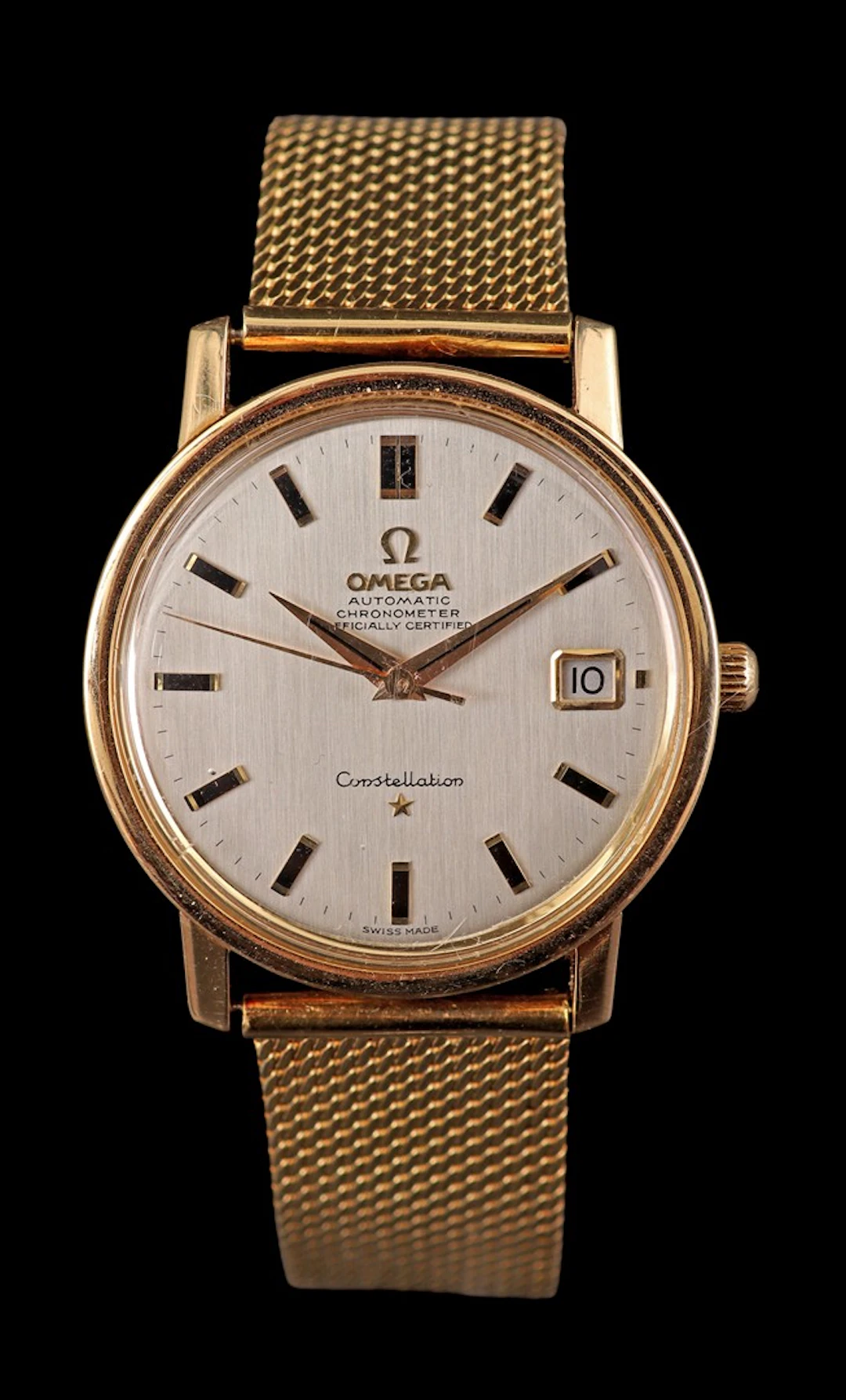 Omega Constellation Automatic heren polshorloge in gouden kast