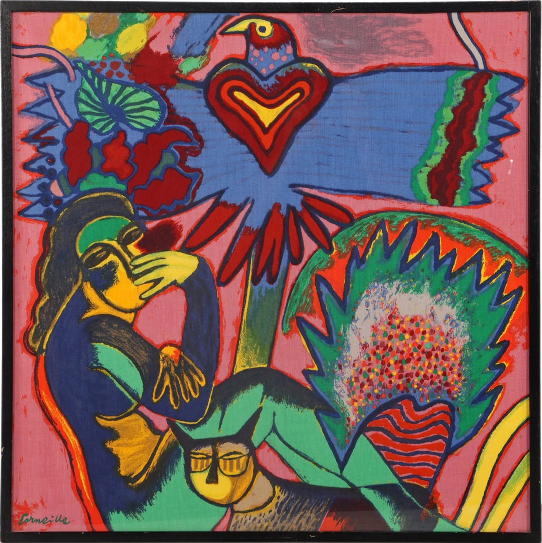 Compositie met vrouw