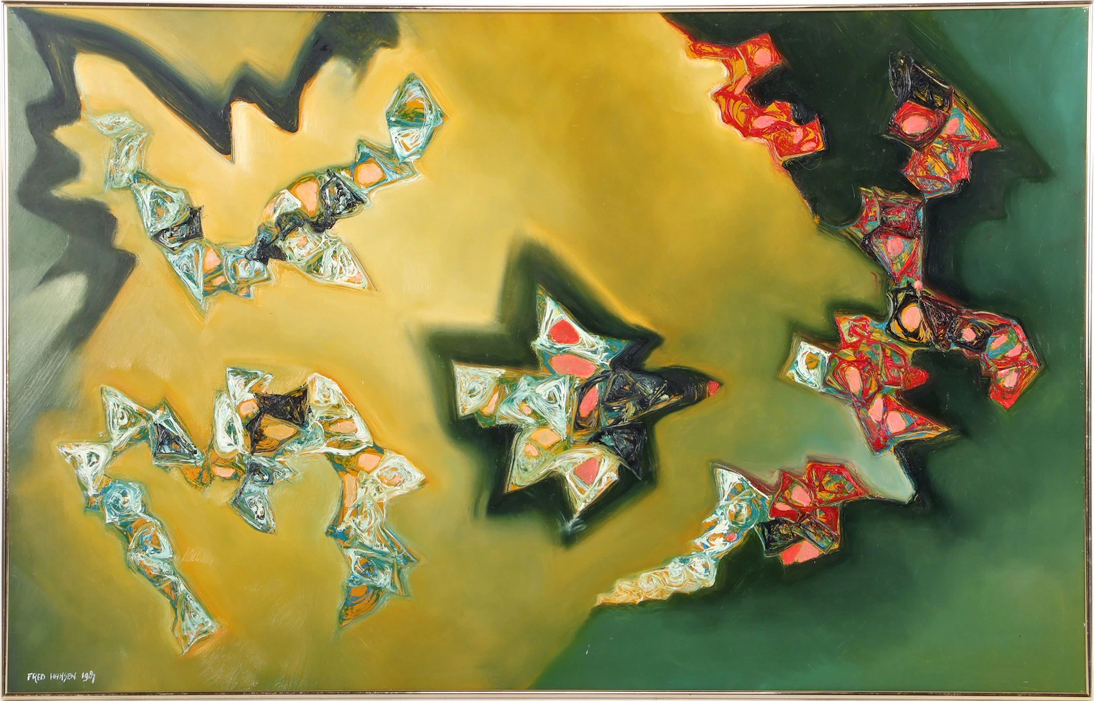 Abstracte weergave van vogels