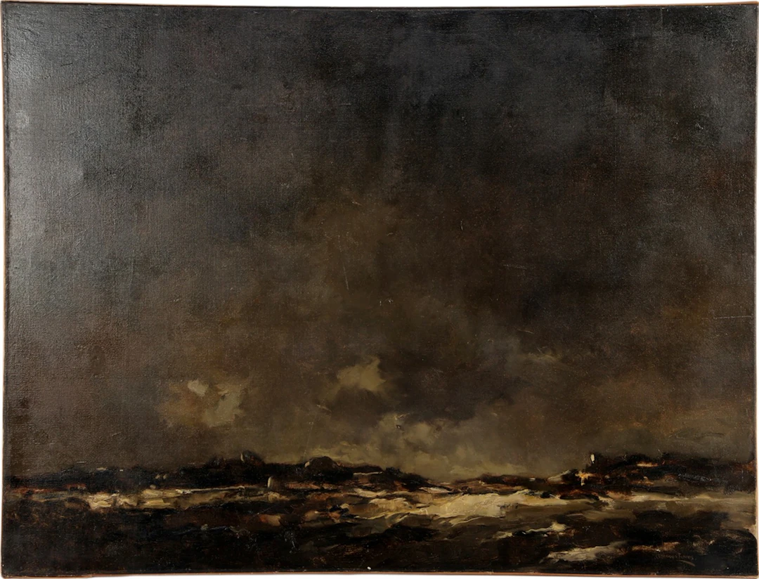 Landschap bij maanlicht
