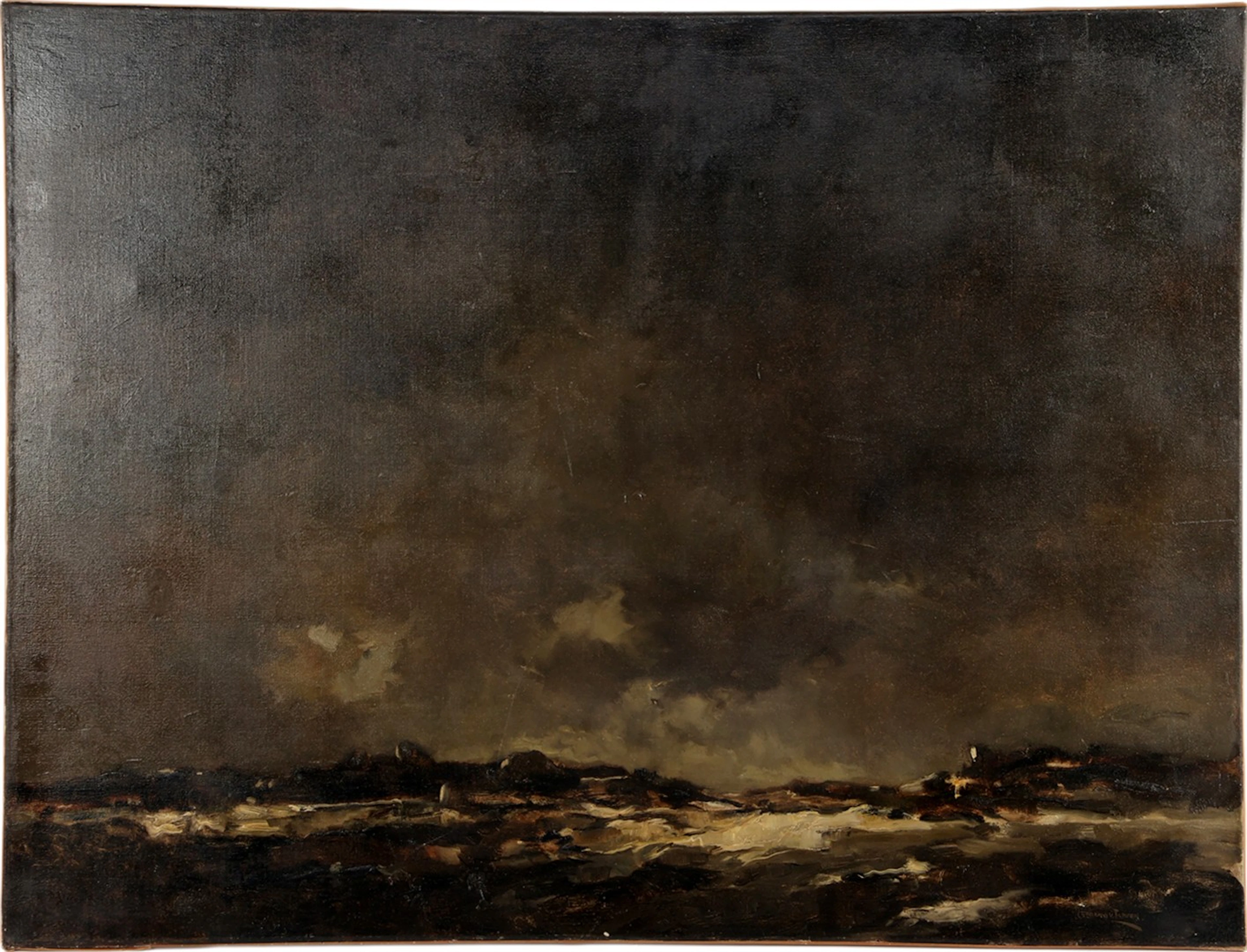 Landschap bij maanlicht