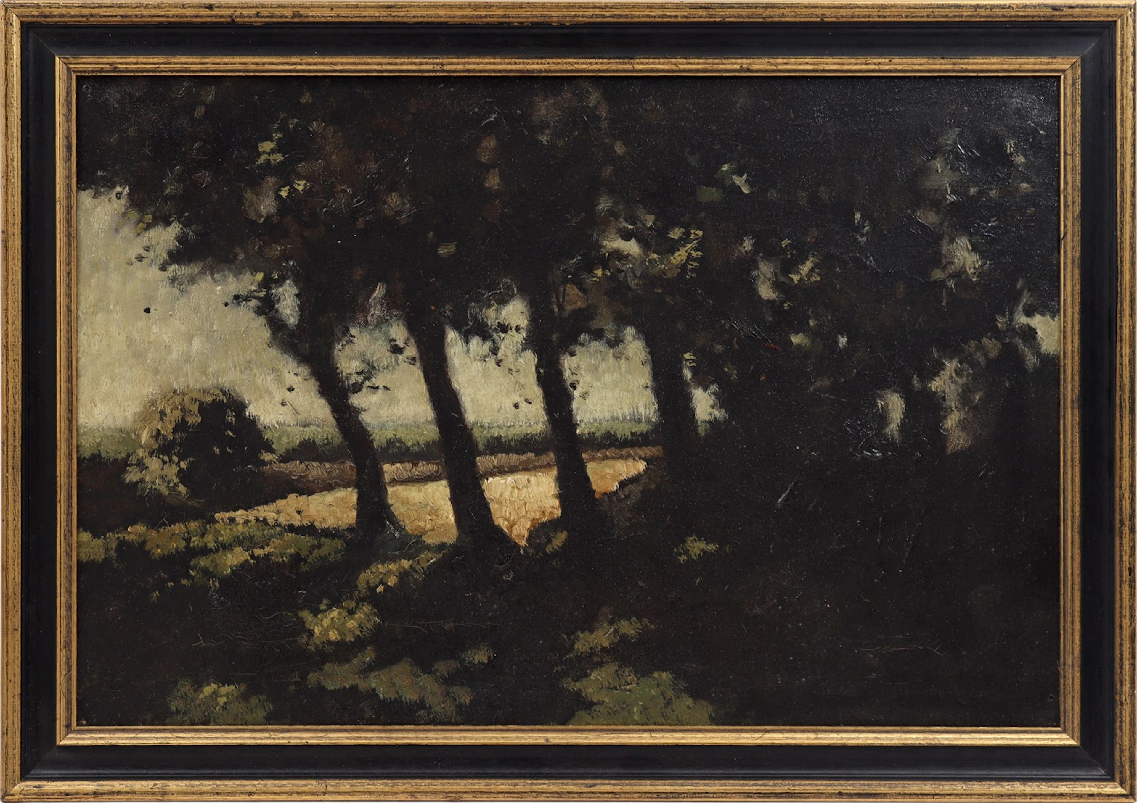 Landschap met doorkijk op korenveld