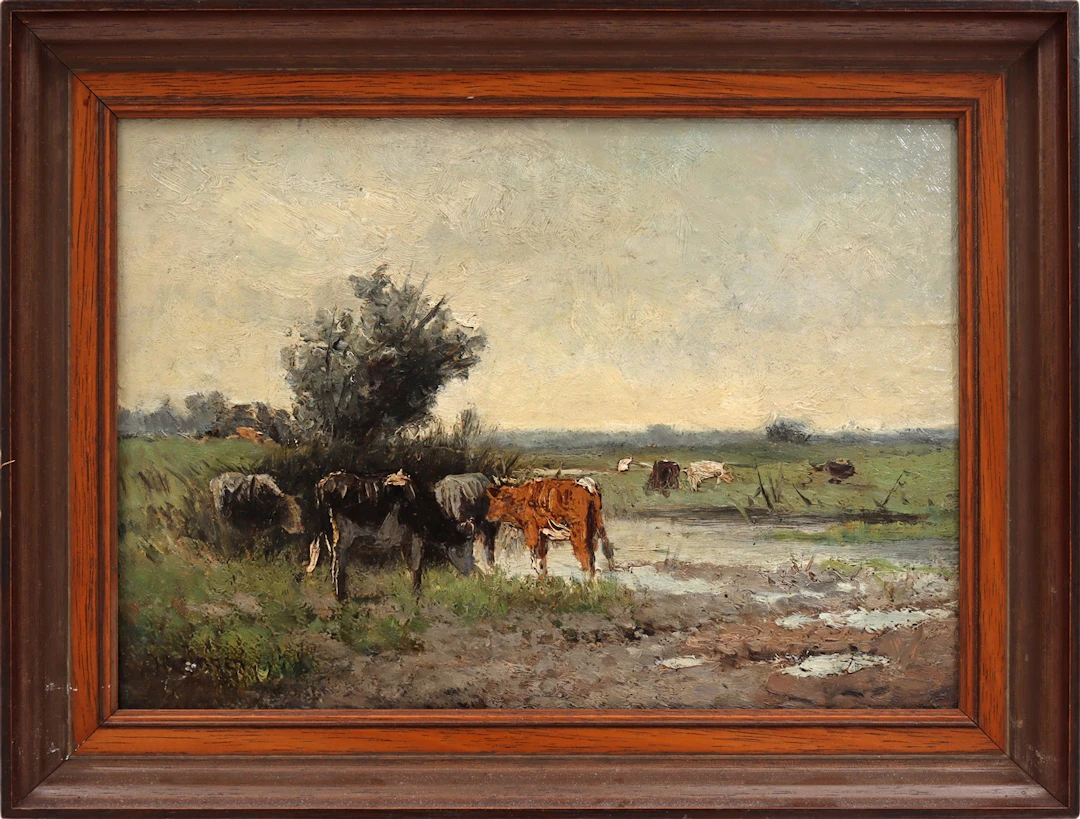 Landschap met koeien