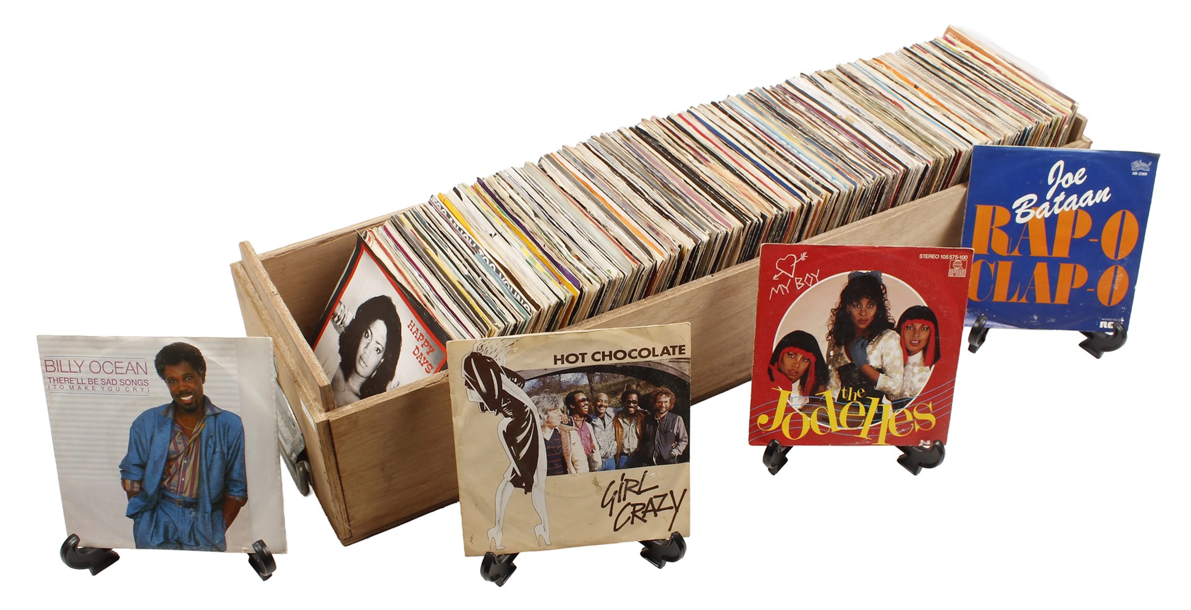 Kist met diverse singles
