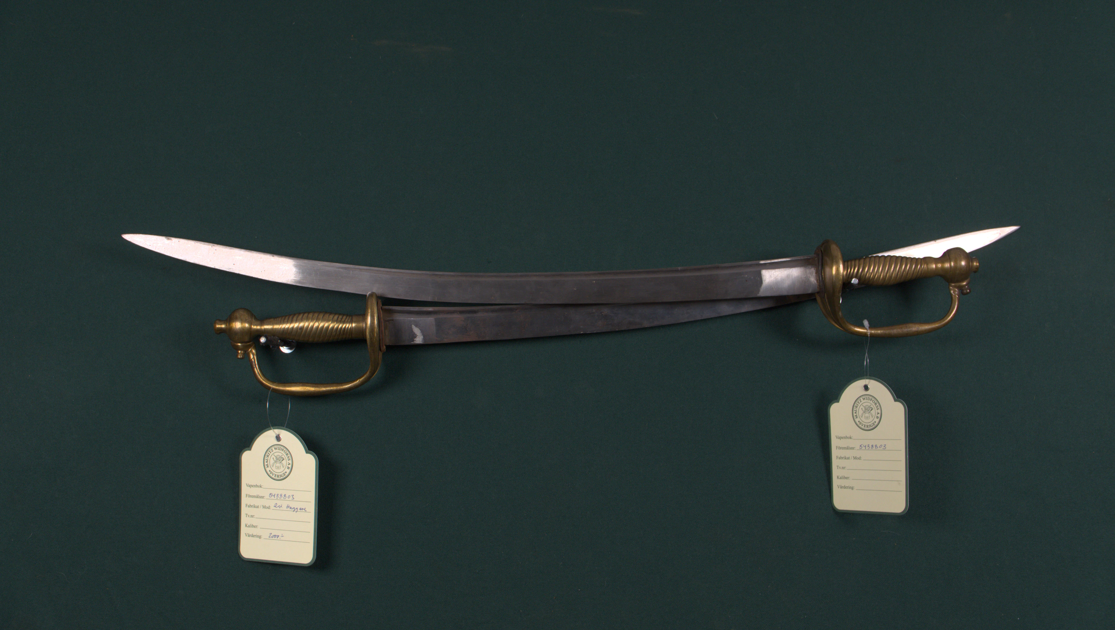 Huggare, 2 st, svenska, m/1748-1856.