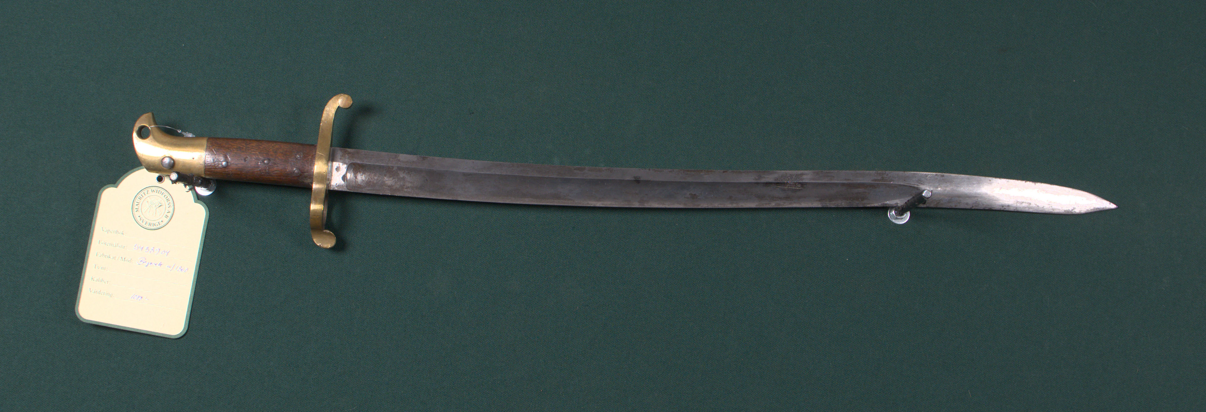 Sabelbajonett, norsk, m/1860, Kongsberg.