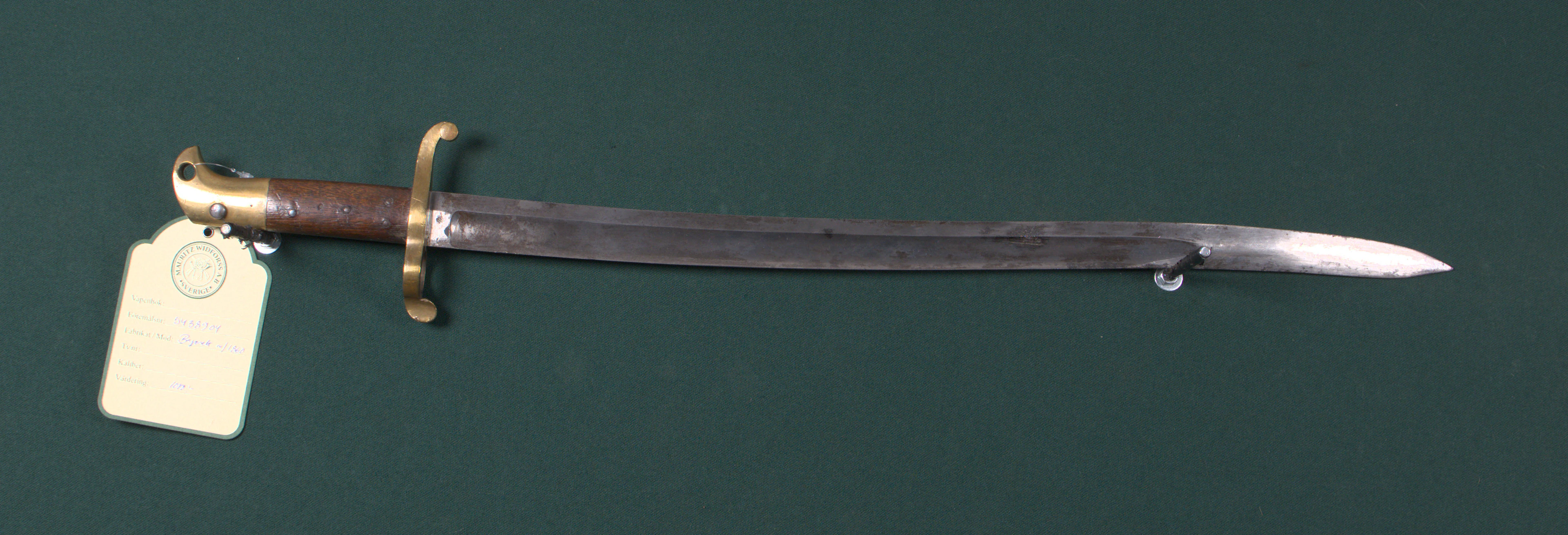 Sabelbajonett, norsk, m/1860, Kongsberg.
