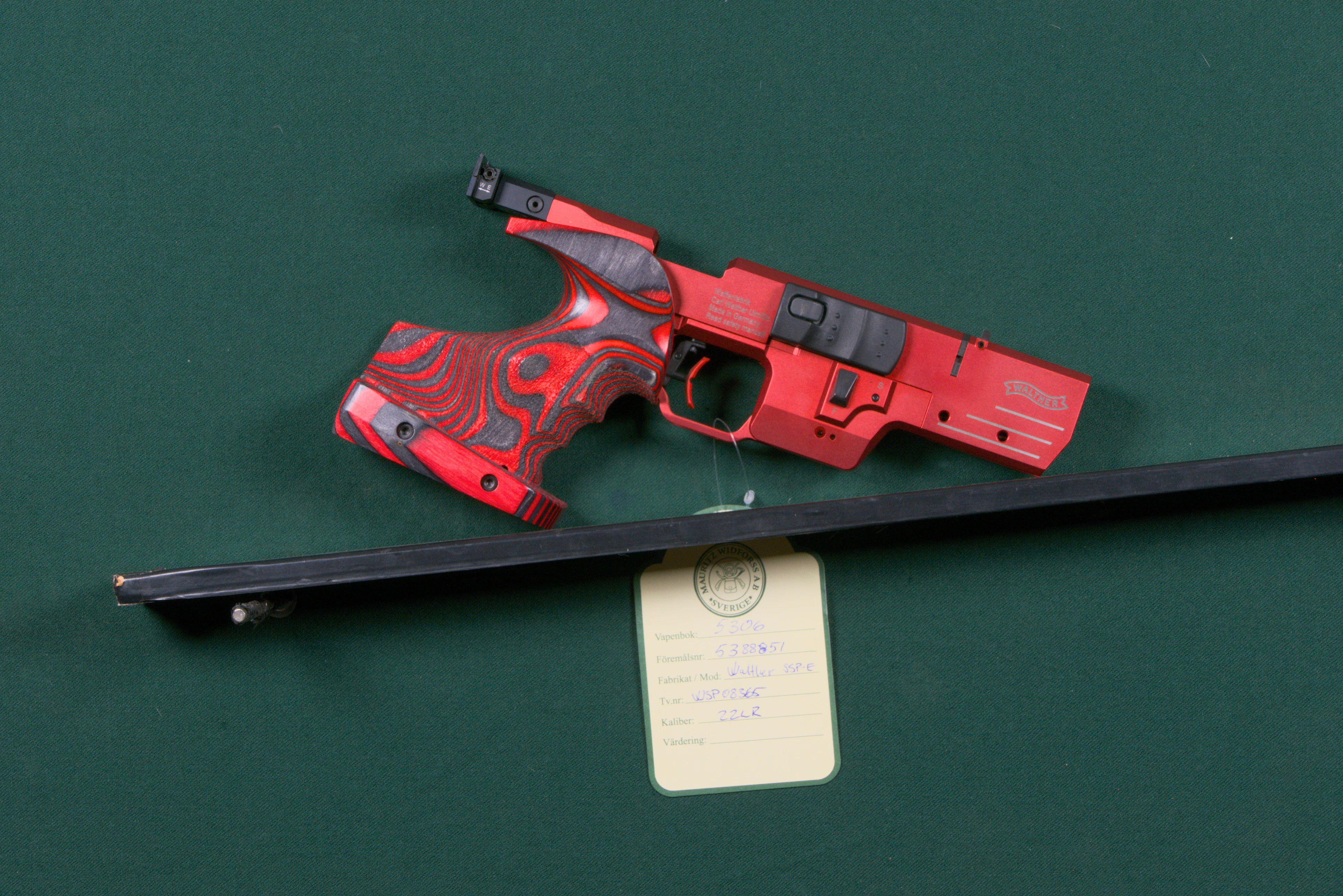 Walther SSP-E Meister Manufaktur kal. 22LR #WSP08365 SE3359255.