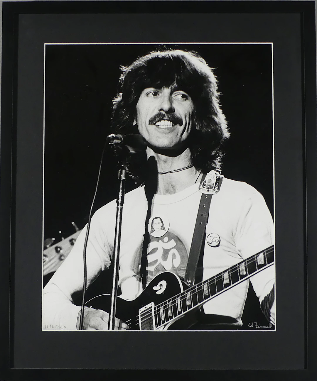 ED FINNELL. fotografi, George Harrisson, 11.12.74 LA, 28 / 50.