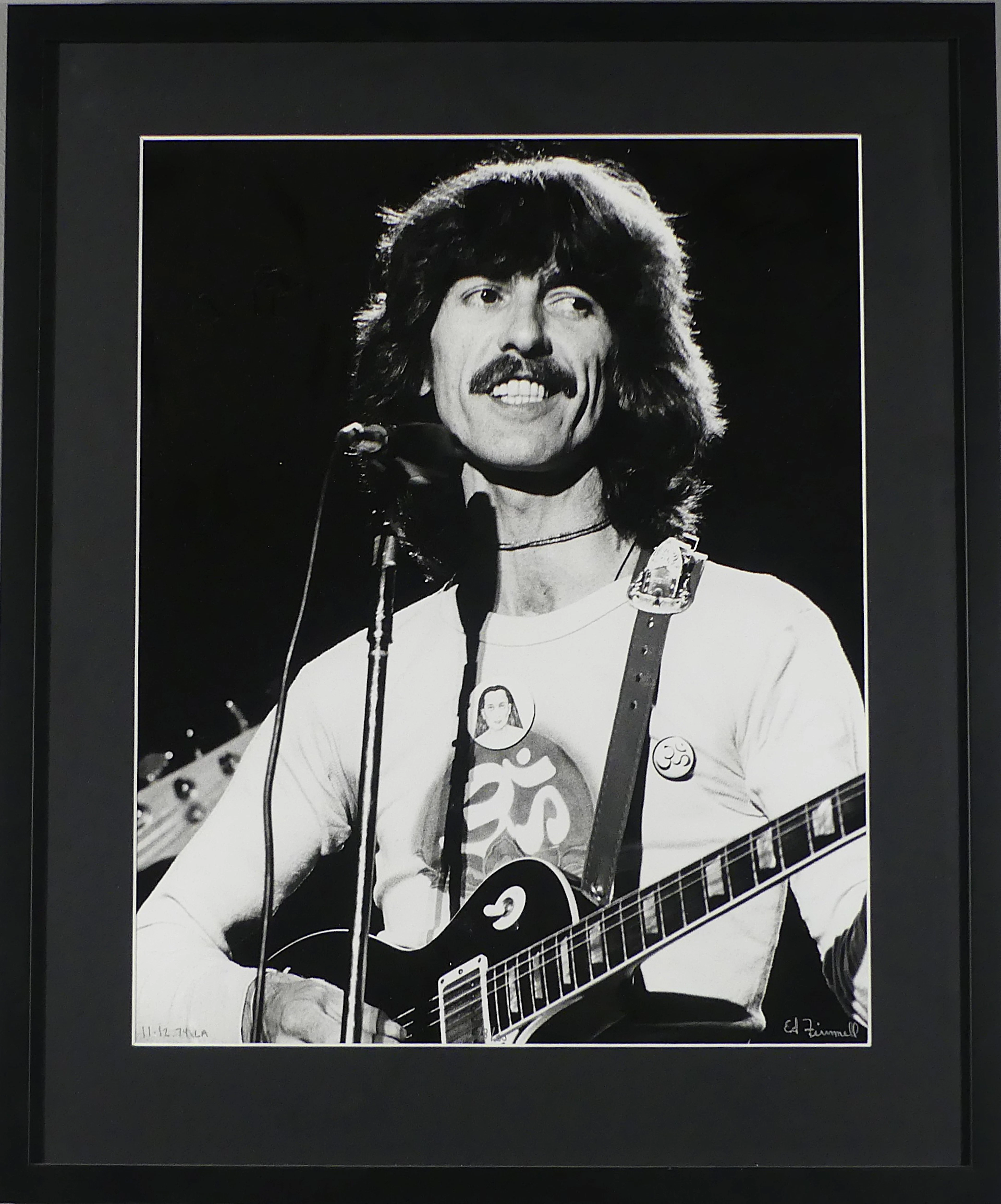 ED FINNELL. fotografi, George Harrisson, 11.12.74 LA, 28 / 50.