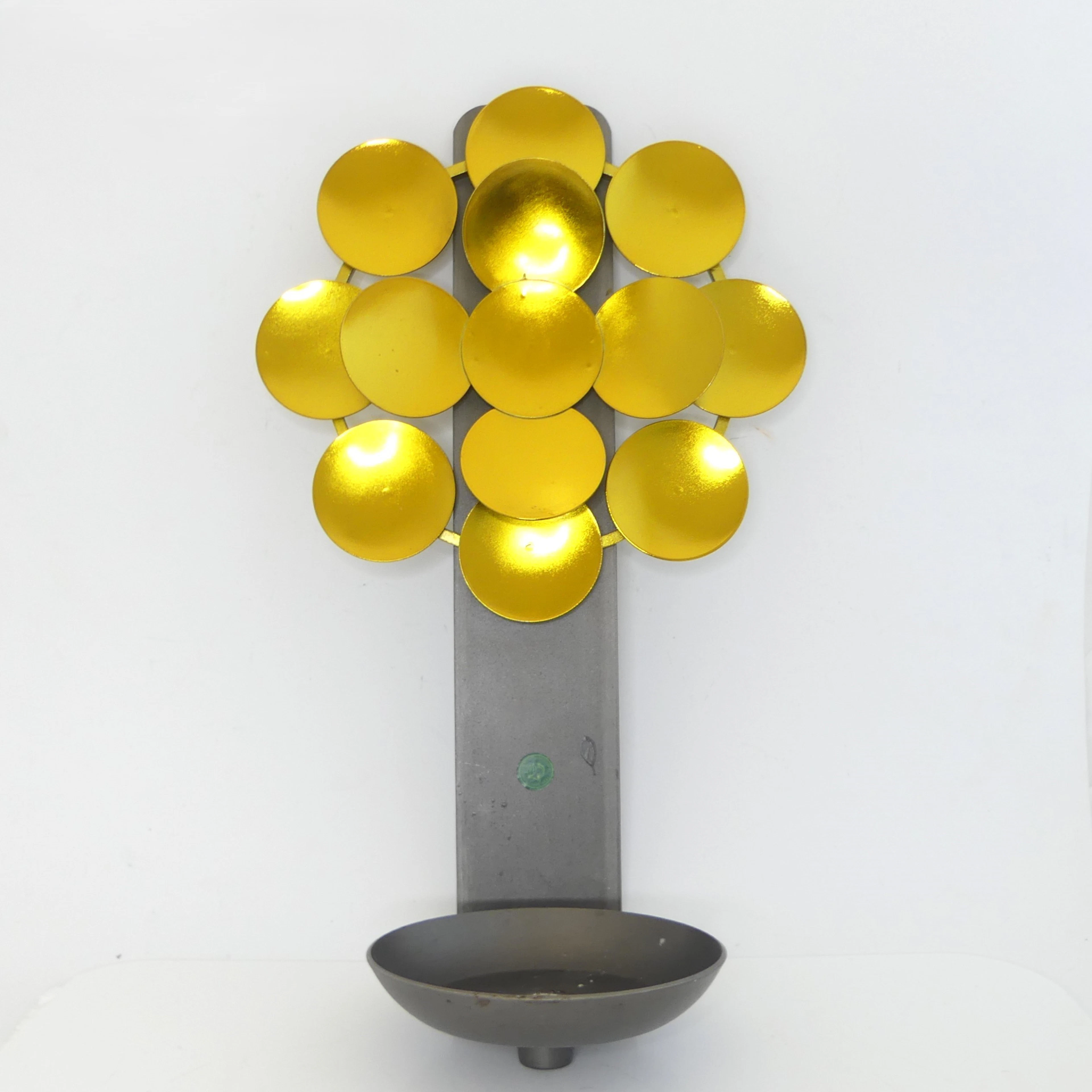 VÄGGLJUSSTAKE, metall, Landstingets Verksteder Västerås, 1970-tal.