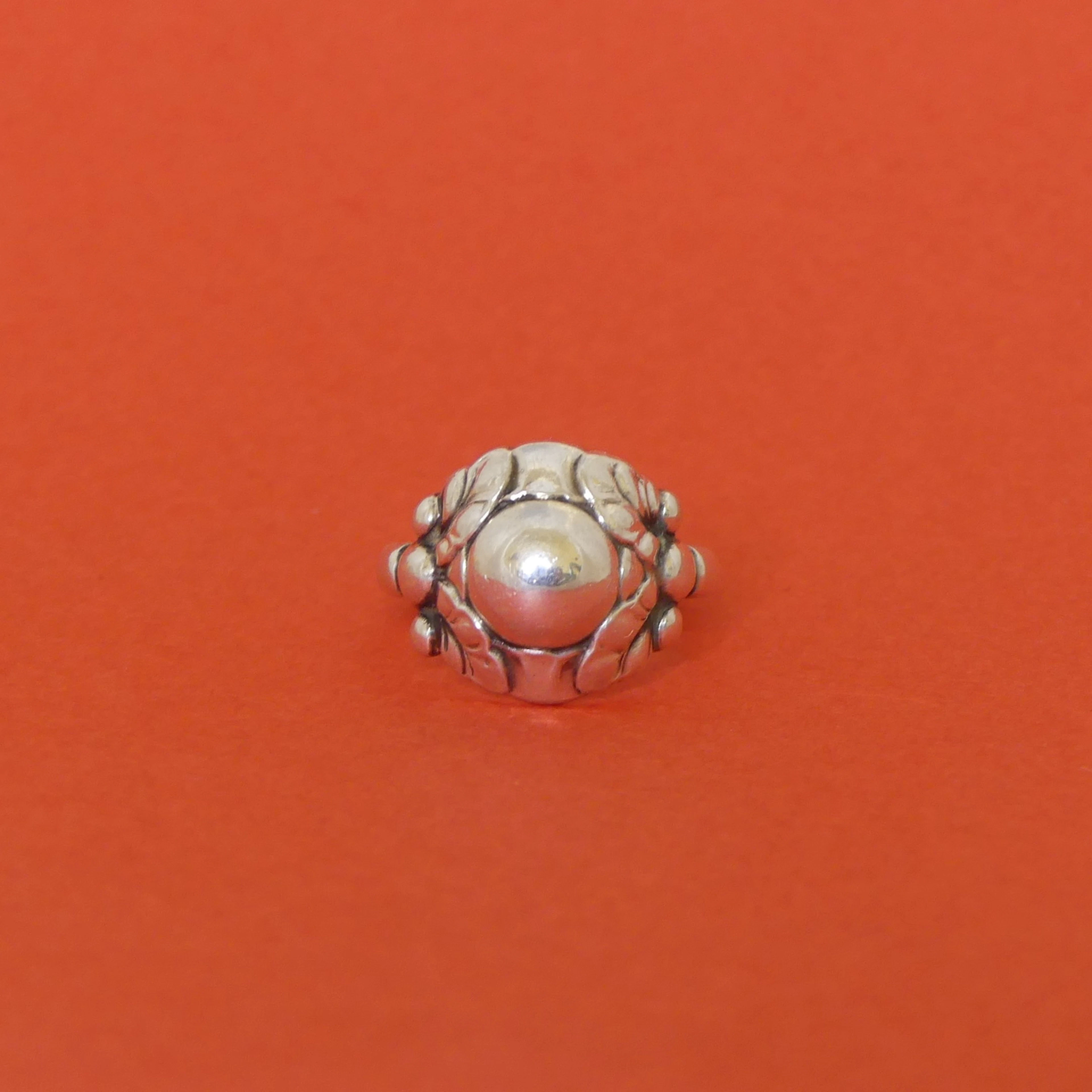 GEORG JENSEN. ring, sterlingsilver, nr 11B, Danmark.