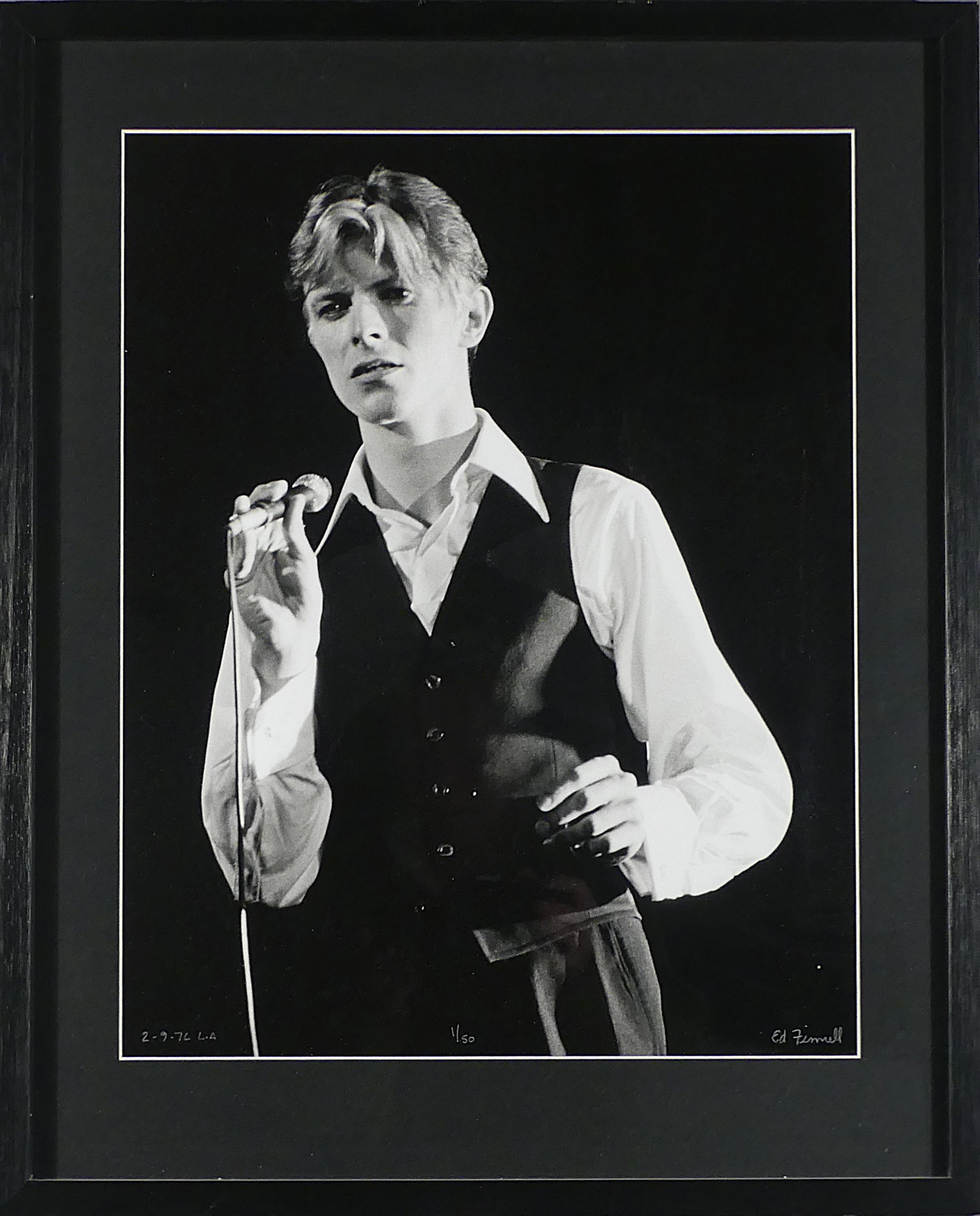 ED FINNELL. fotografi, David Bowie, 2 - 9 - 76 L.A, 1 / 50.
