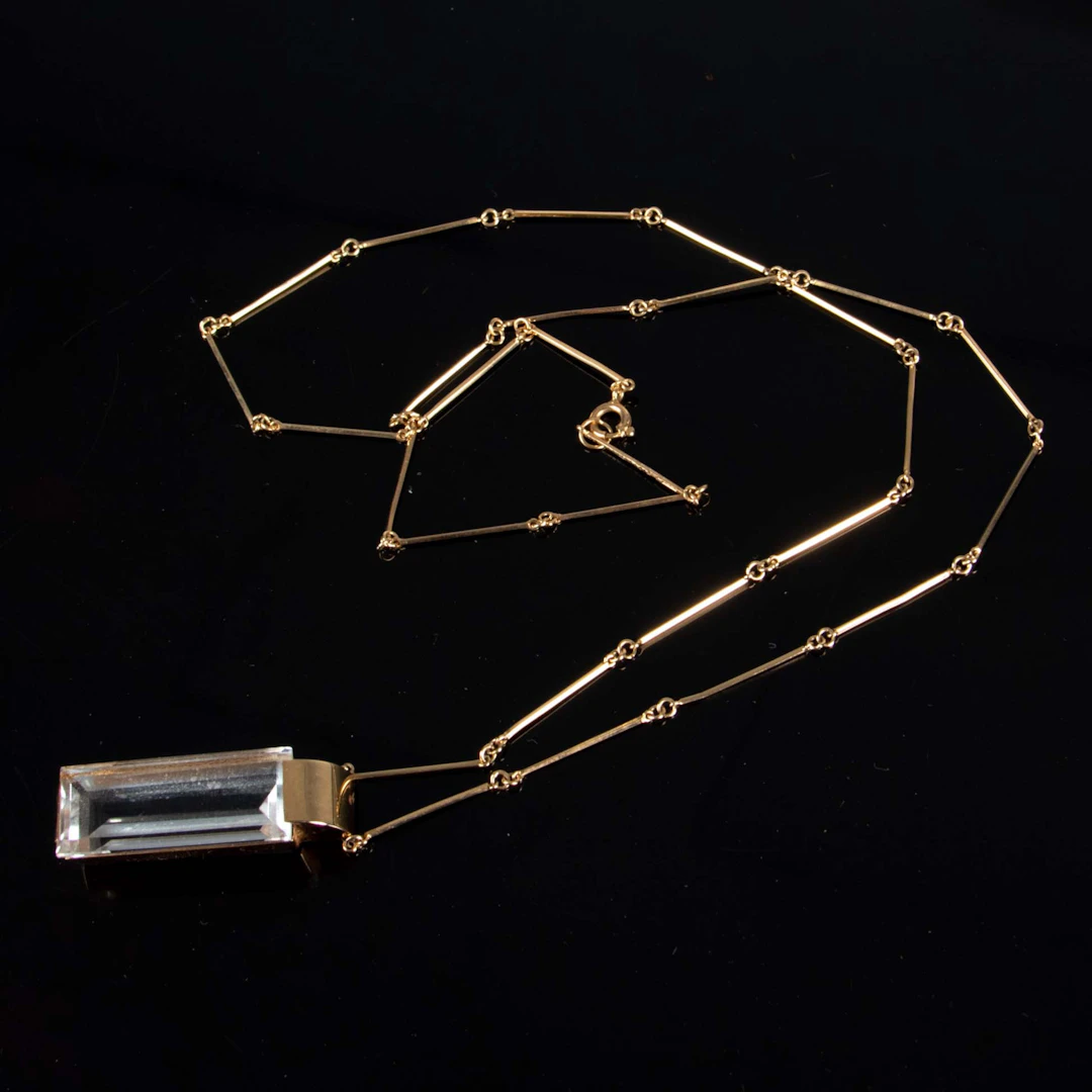 HERIBERT ENGELBERT. Ateljé Stigbert, Collier, 18 k guld, Besatt med