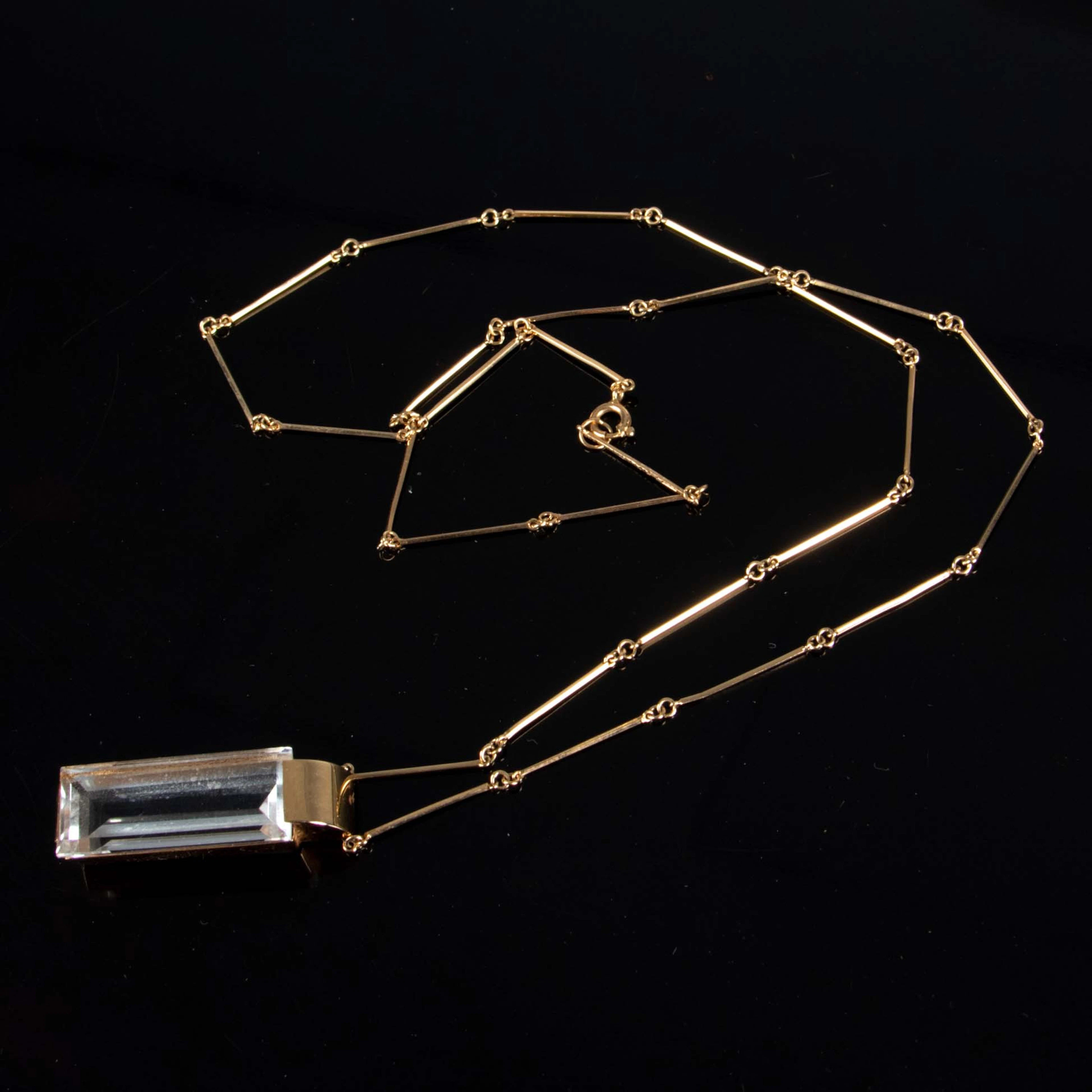 HERIBERT ENGELBERT. Ateljé Stigbert, Collier, 18 k guld, Besatt med