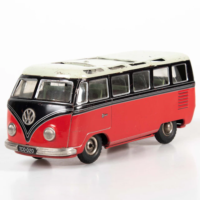 VOLKSWAGEN Typ 2 Samba, TCO-020, litograferad plåt, ca 1950/60-tal.