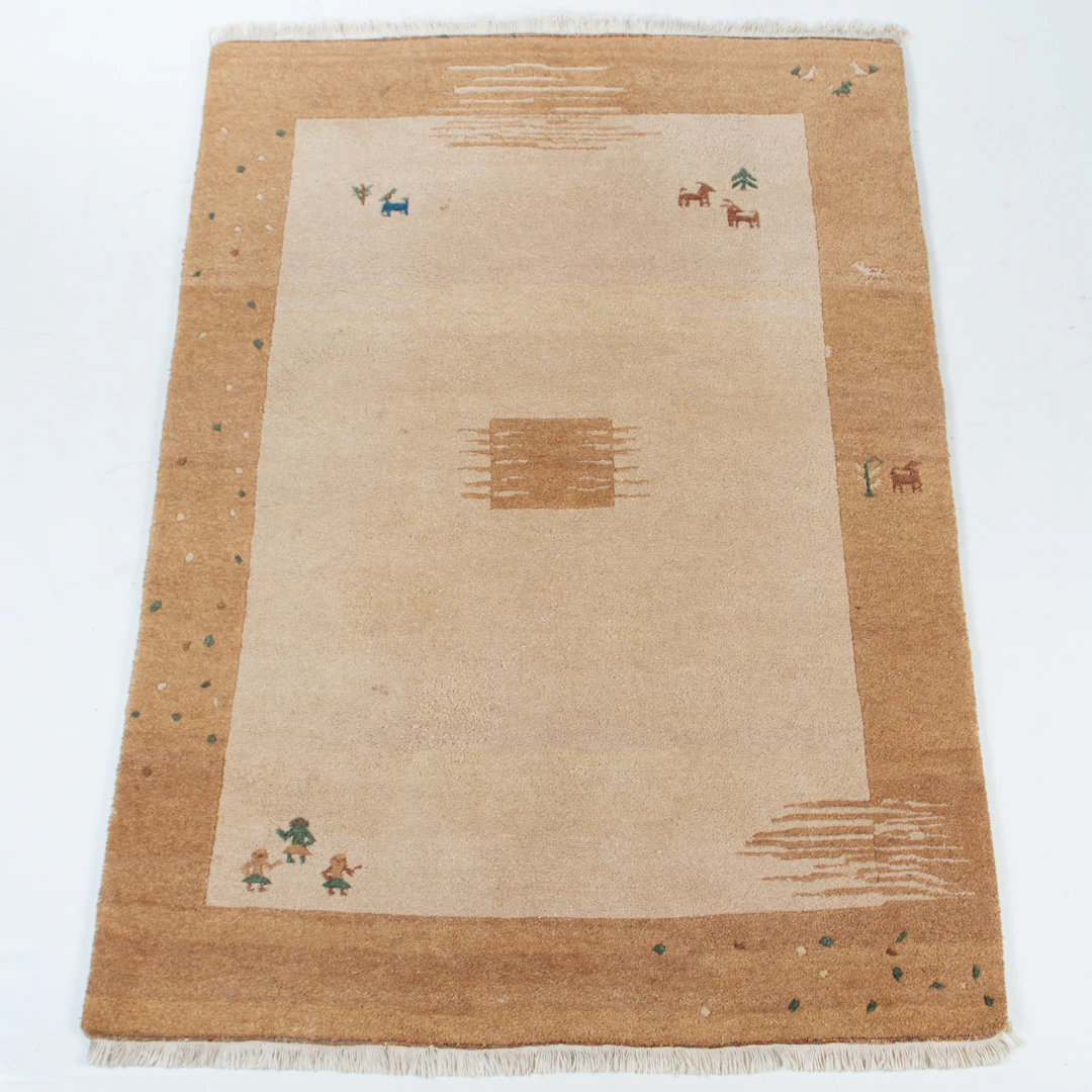 ORIENTMATTA, Gabbeh, handknuten, Indien, ca 200 x 141 cm.
